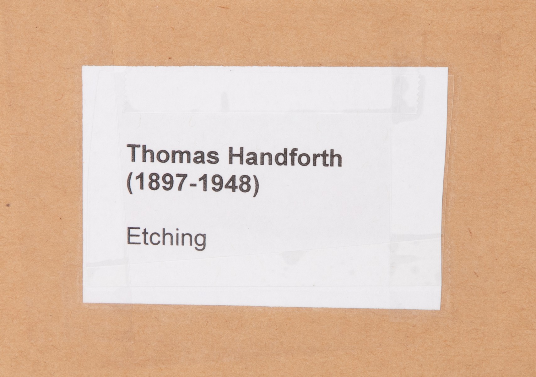 THOMAS HANDFORTH (1897-1948) PENCIL SIGNED ETCHING