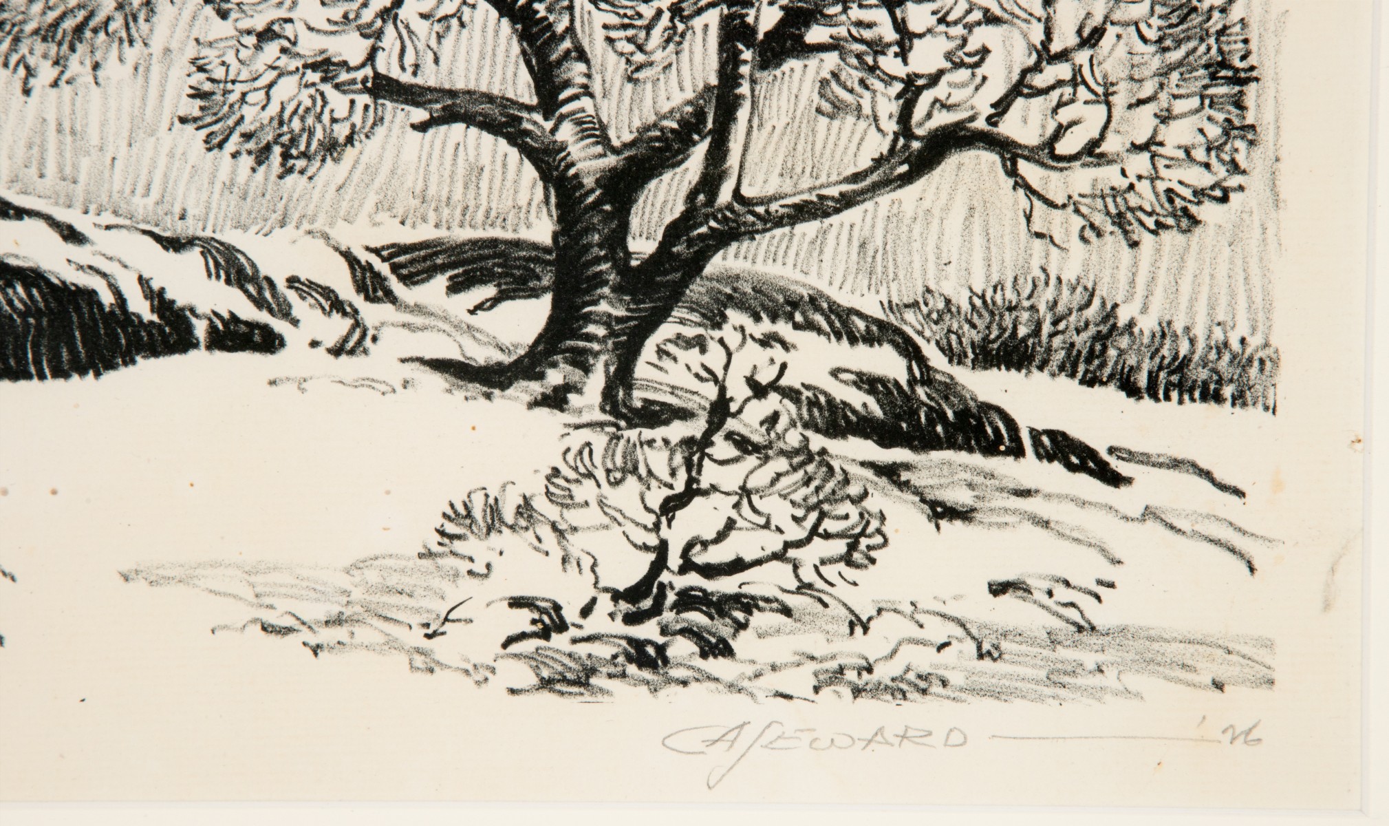 C.A. SEWARD (1884-1939) PENCIL SIGNED LITHOGRAPH