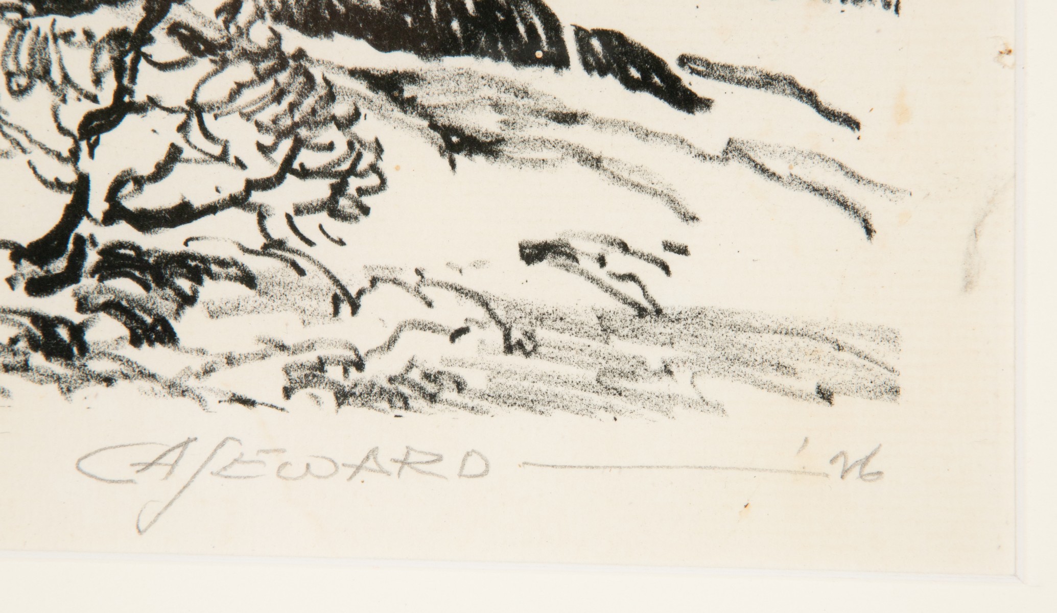 C.A. SEWARD (1884-1939) PENCIL SIGNED LITHOGRAPH
