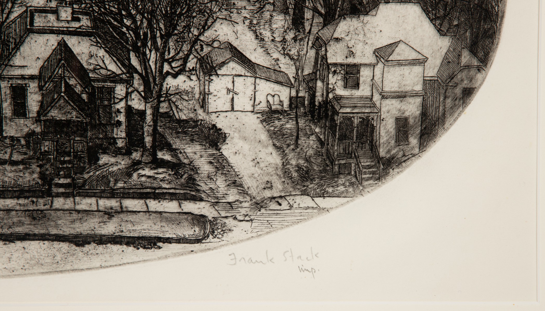 FRANK STACK (B. 1937) PENCIL SIGNED ETCHING