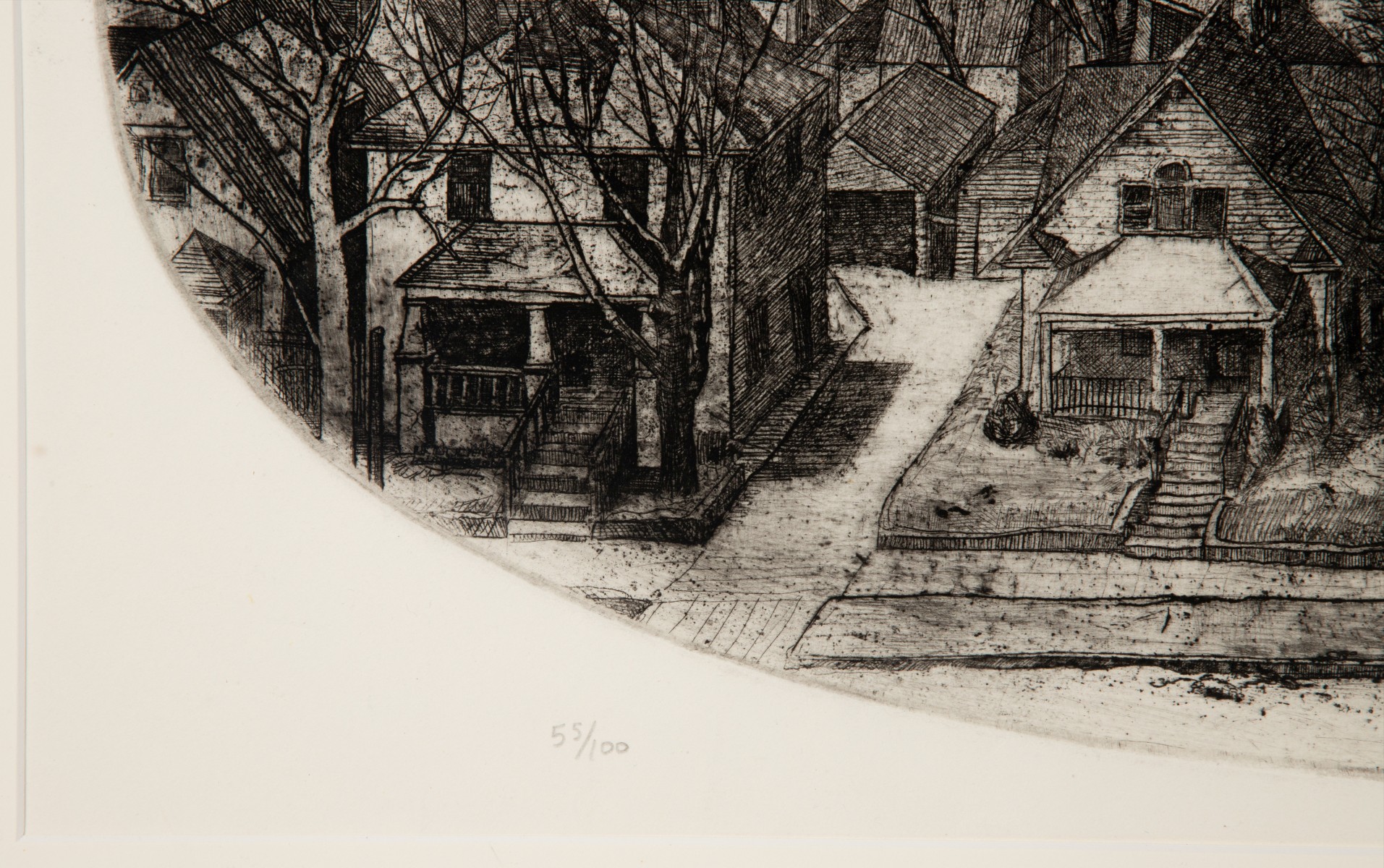 FRANK STACK (B. 1937) PENCIL SIGNED ETCHING