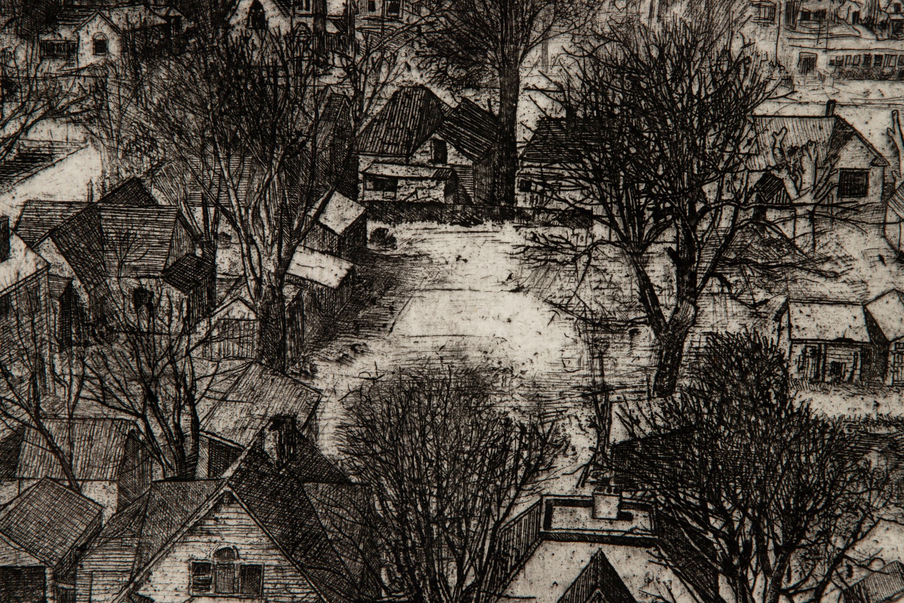 FRANK STACK (B. 1937) PENCIL SIGNED ETCHING