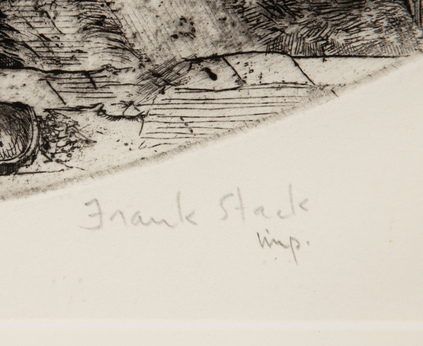 FRANK STACK (B. 1937) PENCIL SIGNED ETCHING