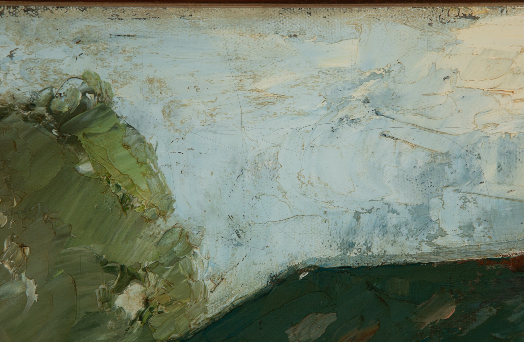 EARLY 20TH CENTURY AMERICAN SCHOOL OIL SIGNED GREENE