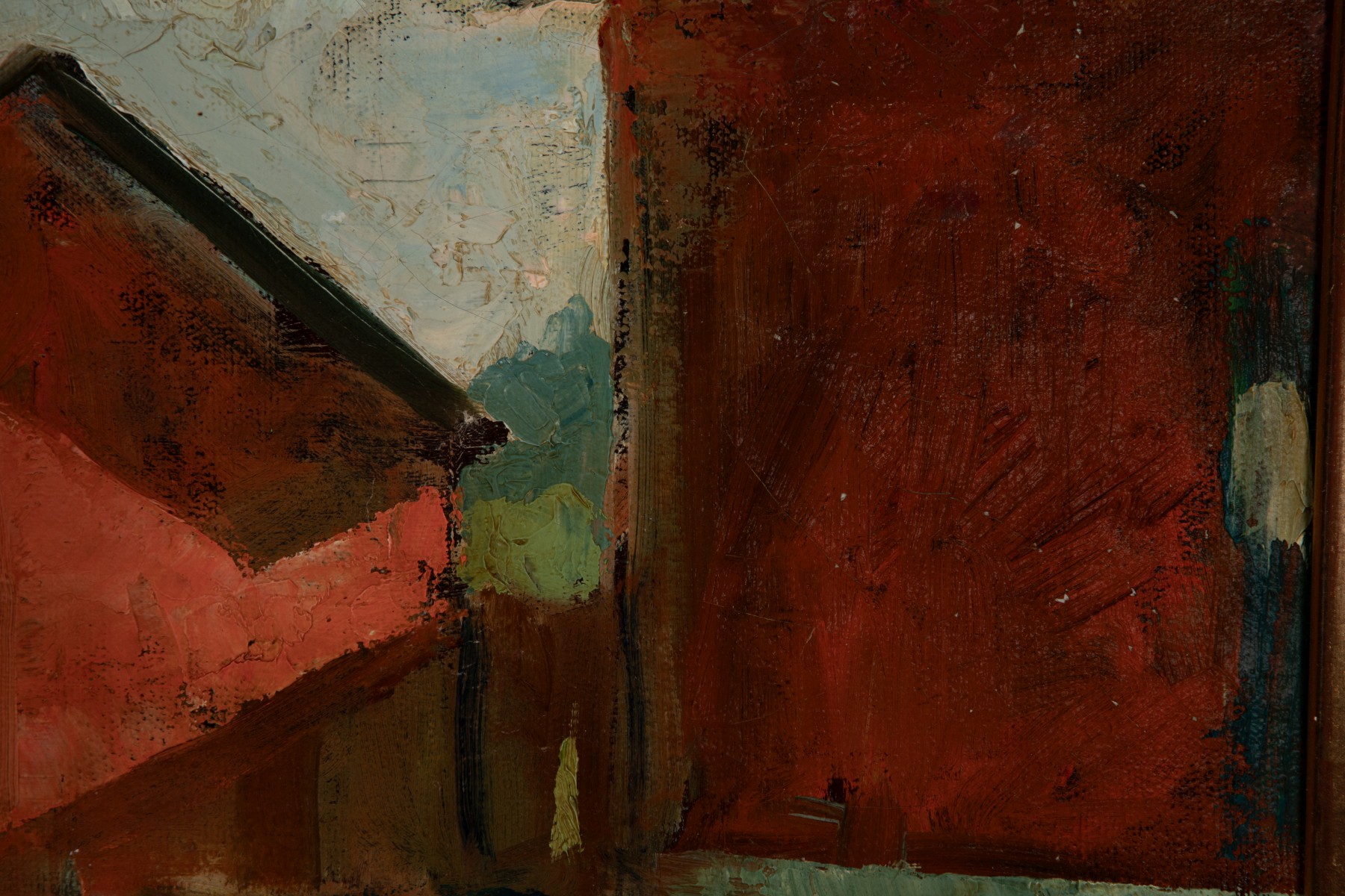 EARLY 20TH CENTURY AMERICAN SCHOOL OIL SIGNED GREENE