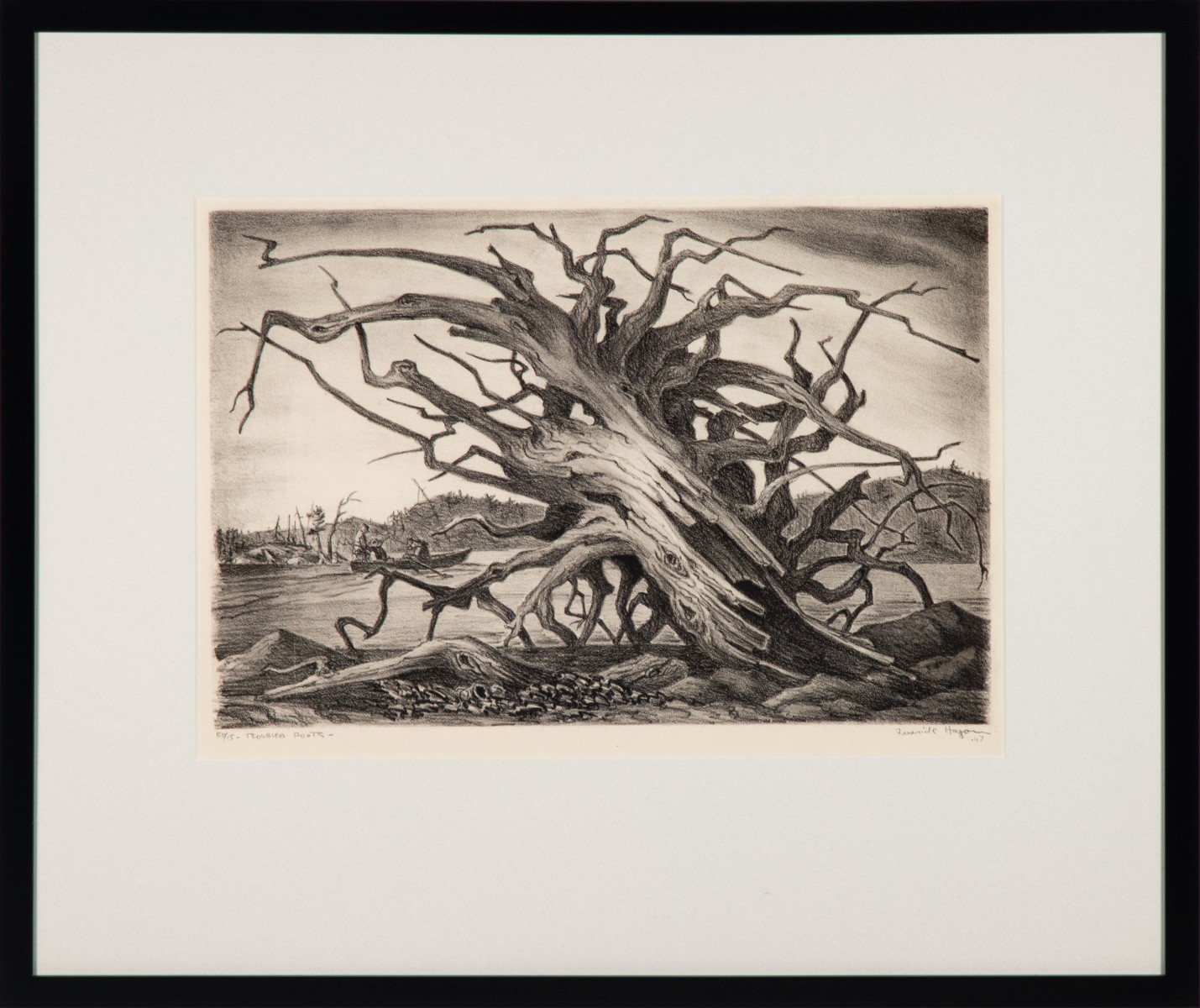 FREDERICK HAGAN (1918-2003) PENCIL SIGNED LITHOGRAPH