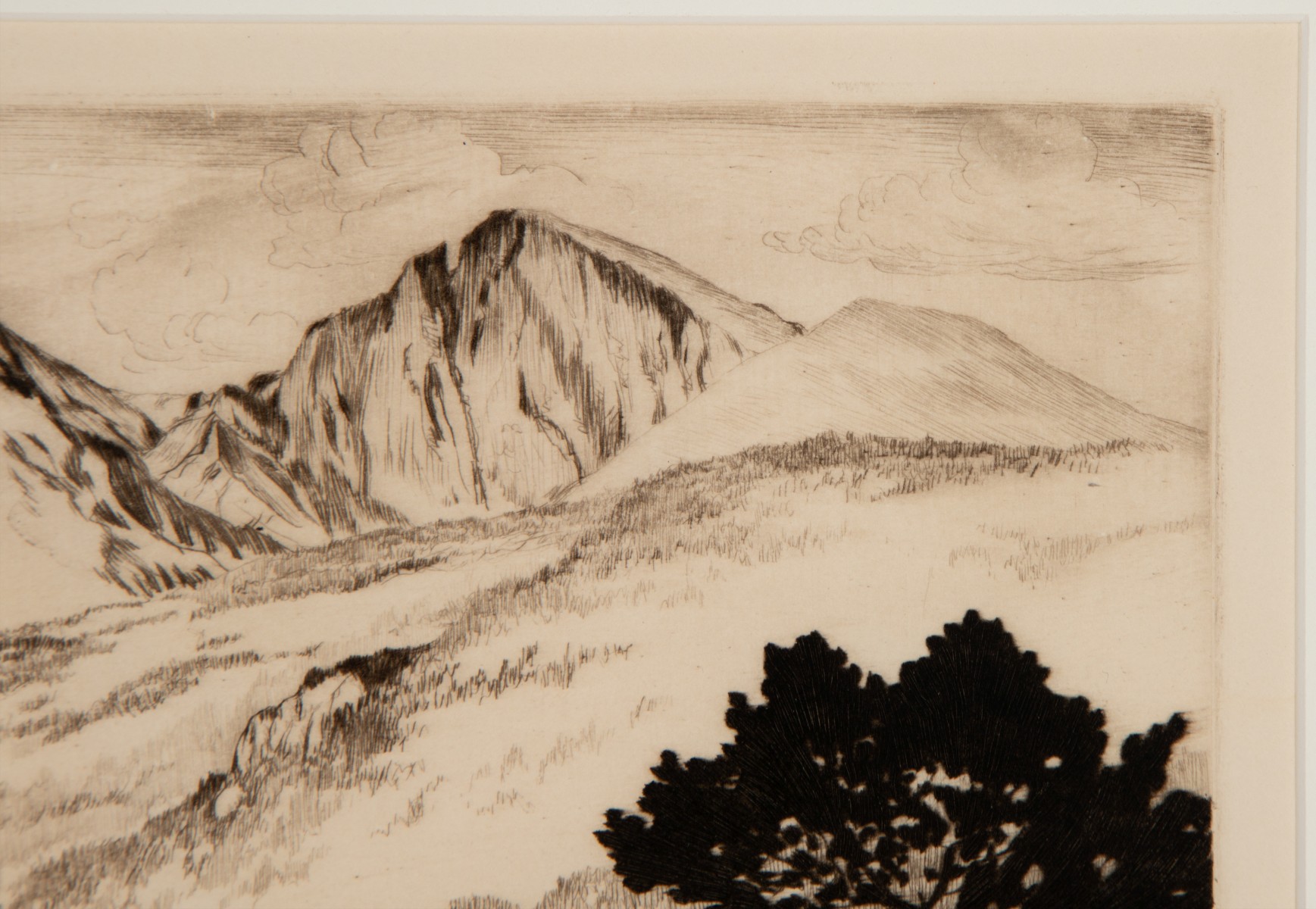LYMAN BYXBE (1886-1980) EARLY PENCIL SIGNED DRYPOINT
