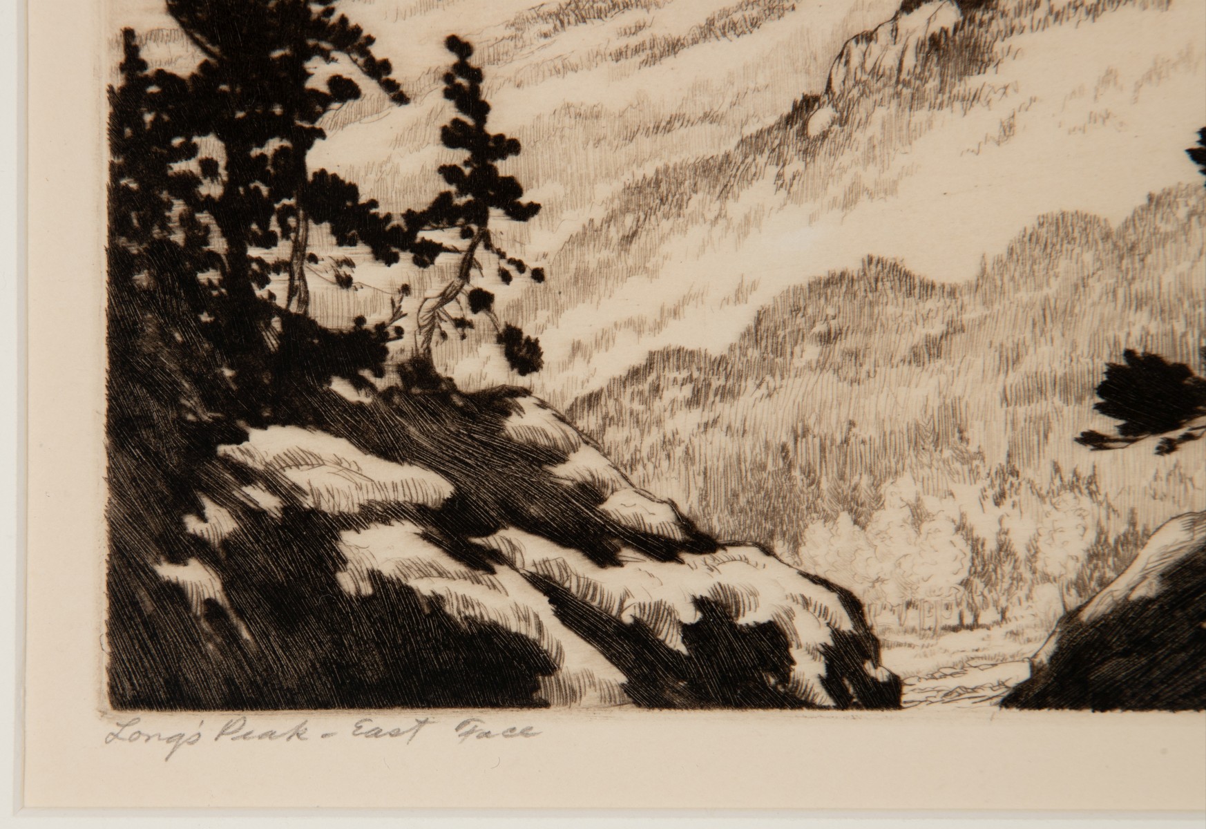 LYMAN BYXBE (1886-1980) EARLY PENCIL SIGNED DRYPOINT