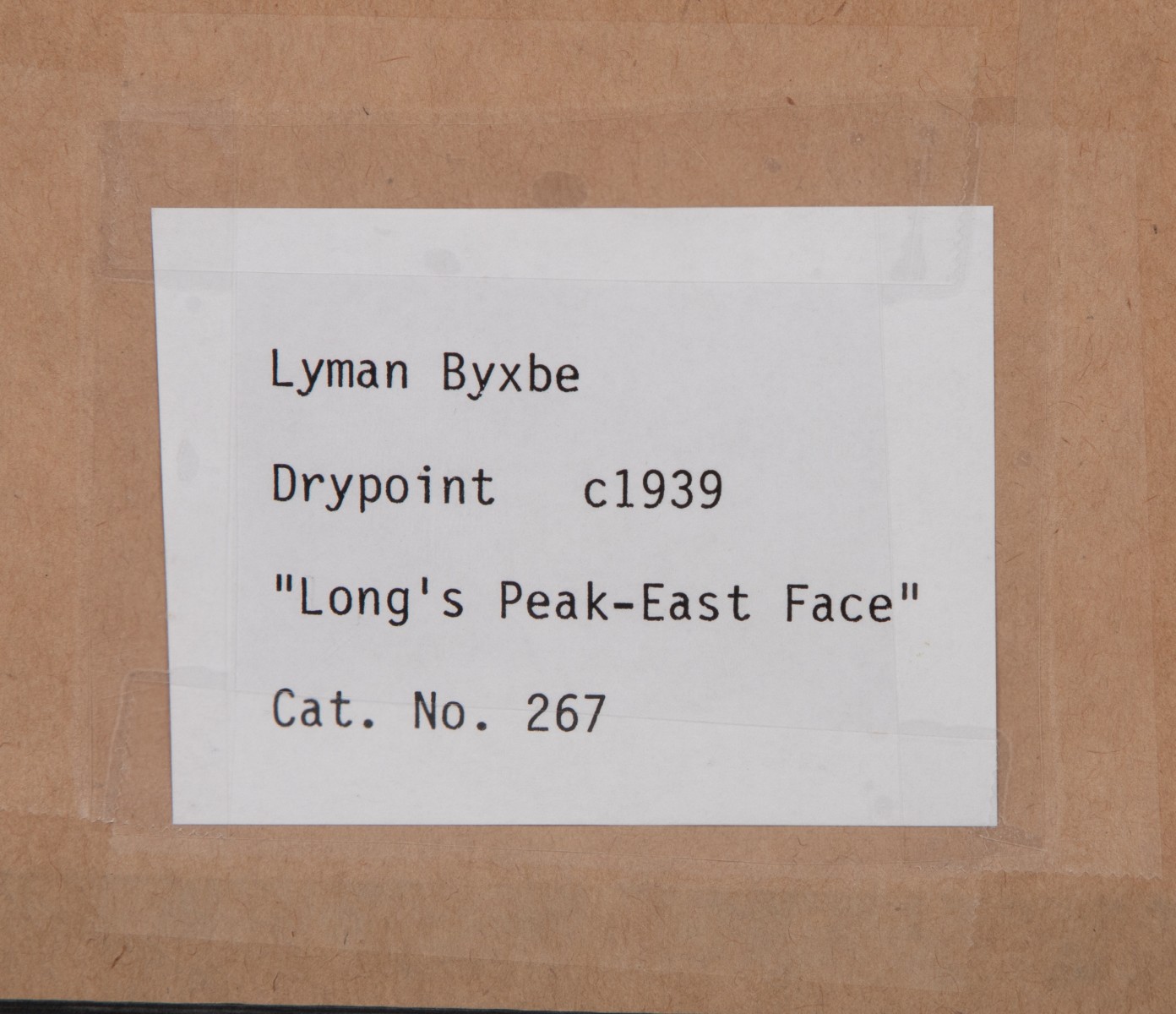 LYMAN BYXBE (1886-1980) EARLY PENCIL SIGNED DRYPOINT