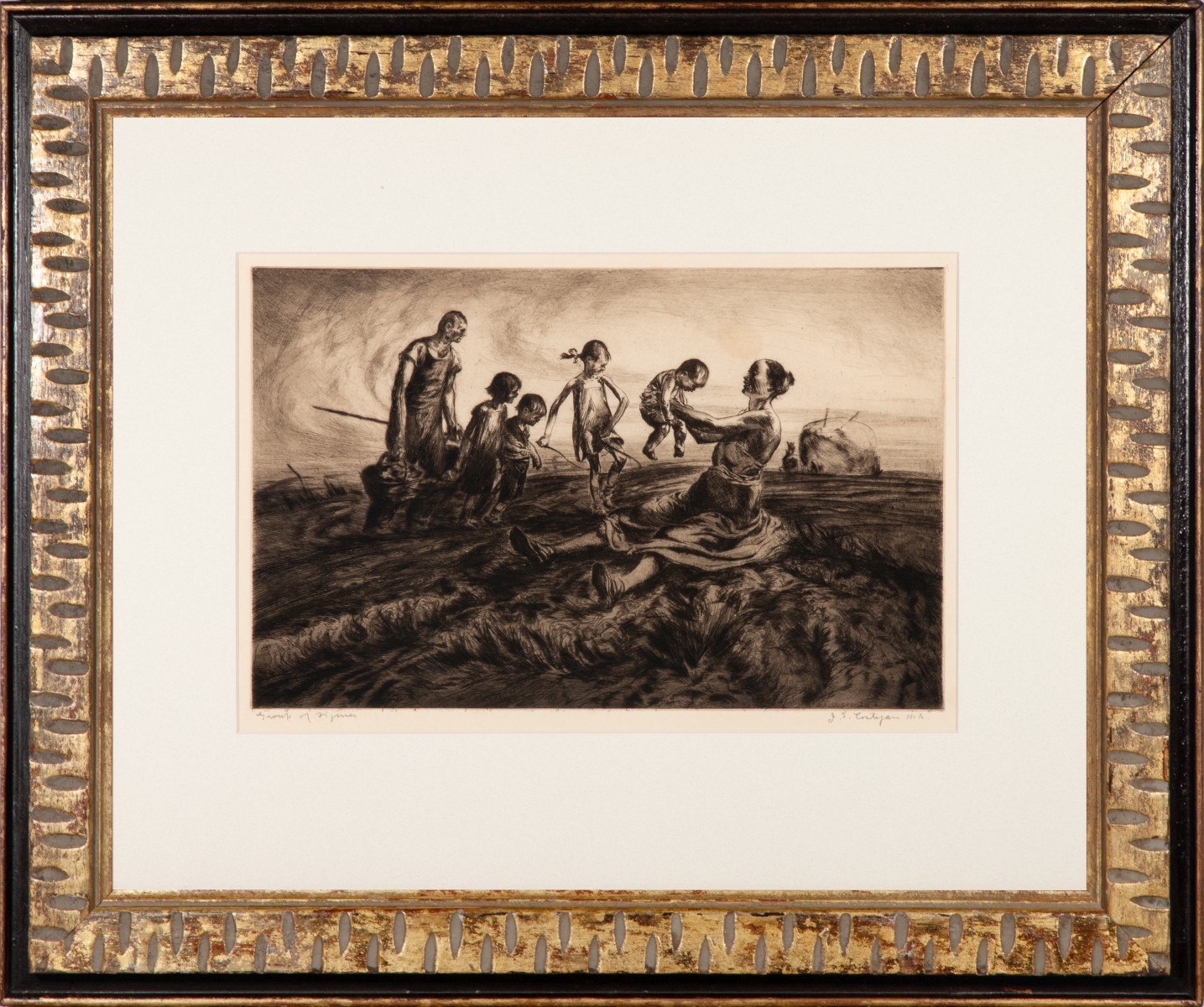 JOHN E. COSTIGAN (1888-1972) PENCIL SIGNED AAA ETCHING