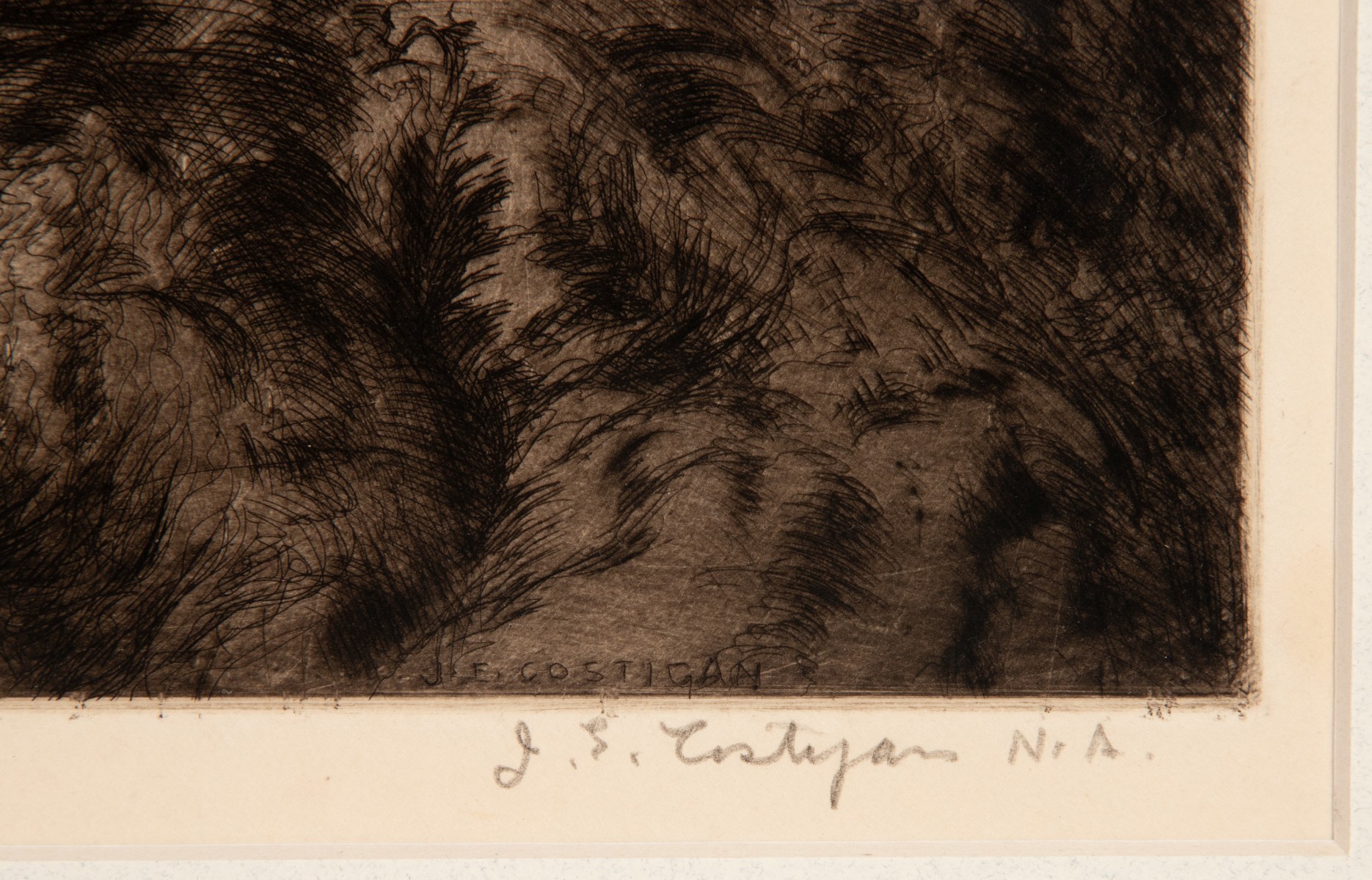 JOHN E. COSTIGAN (1888-1972) PENCIL SIGNED AAA ETCHING