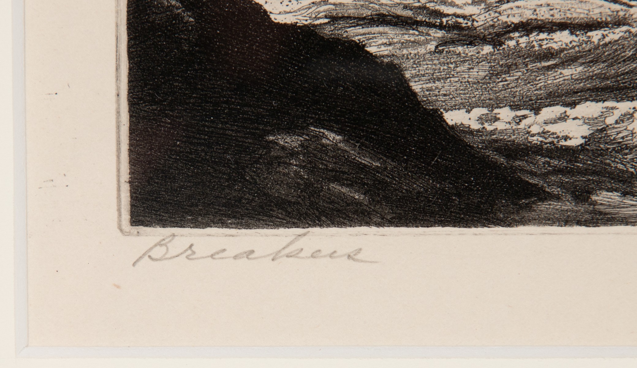 LYMAN BYXBE (1886-1980) PENCIL SIGNED AQUATINT ETCHING