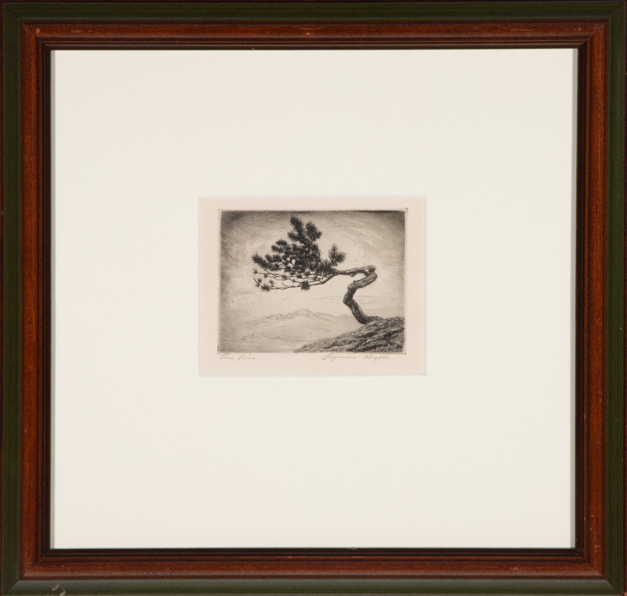LYMAN BYXBE (1886-1980) PENCIL SIGNED DRYPOINT