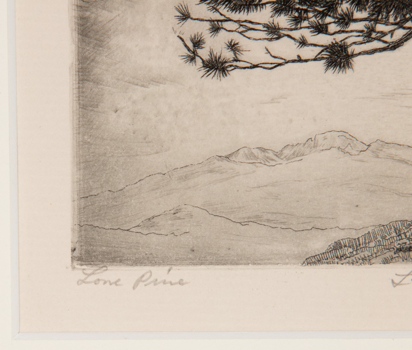 LYMAN BYXBE (1886-1980) PENCIL SIGNED DRYPOINT