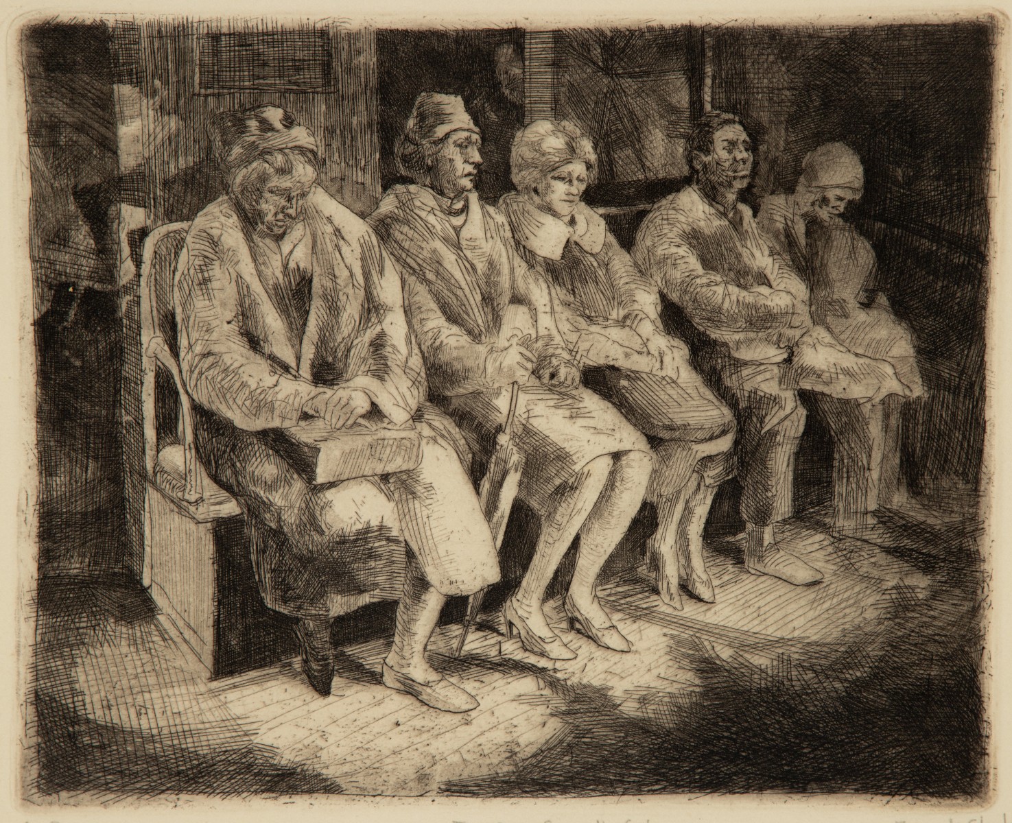FRANK STACK (B. 1937) PENCIL SIGNED ETCHING