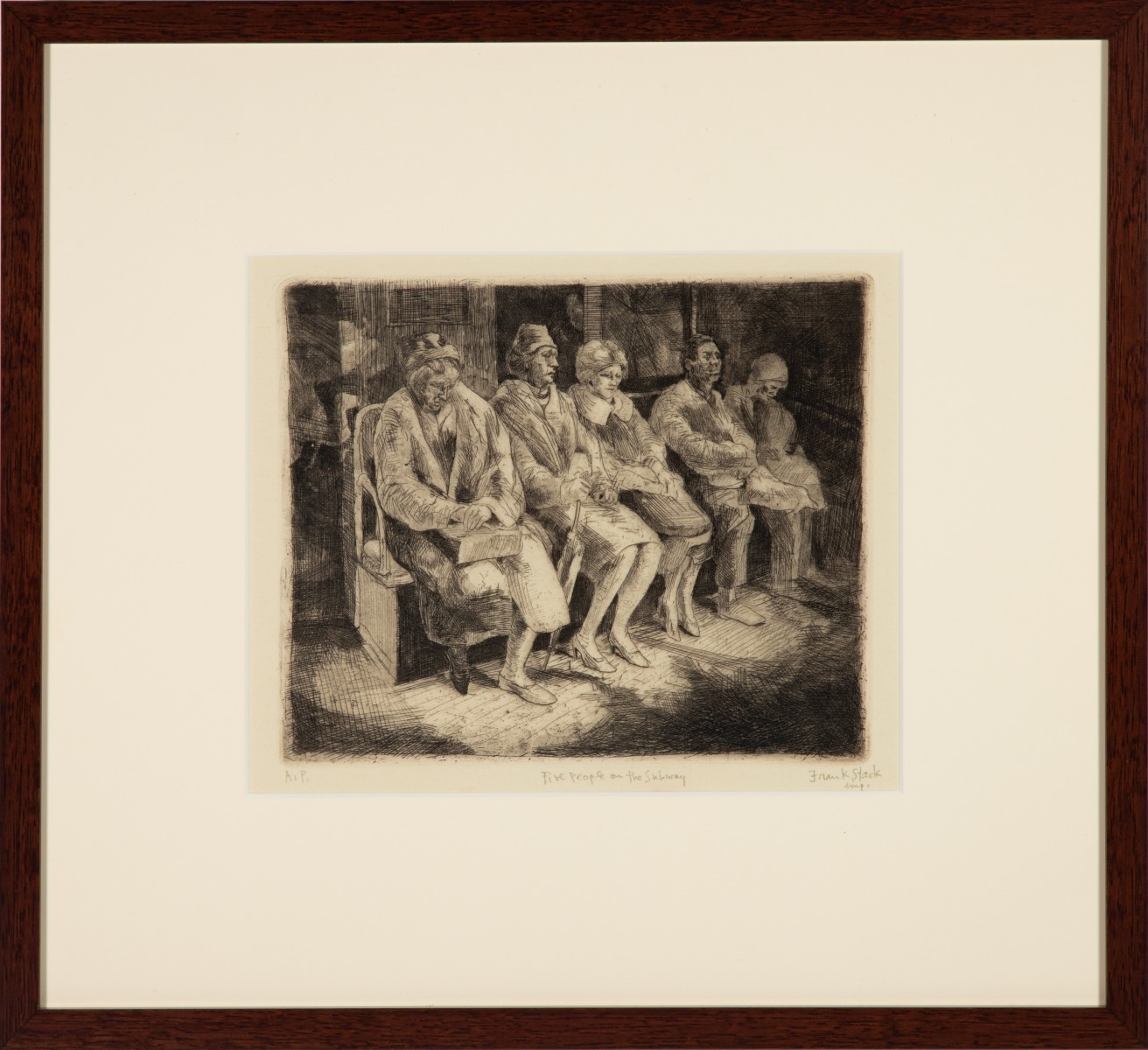 FRANK STACK (B. 1937) PENCIL SIGNED ETCHING