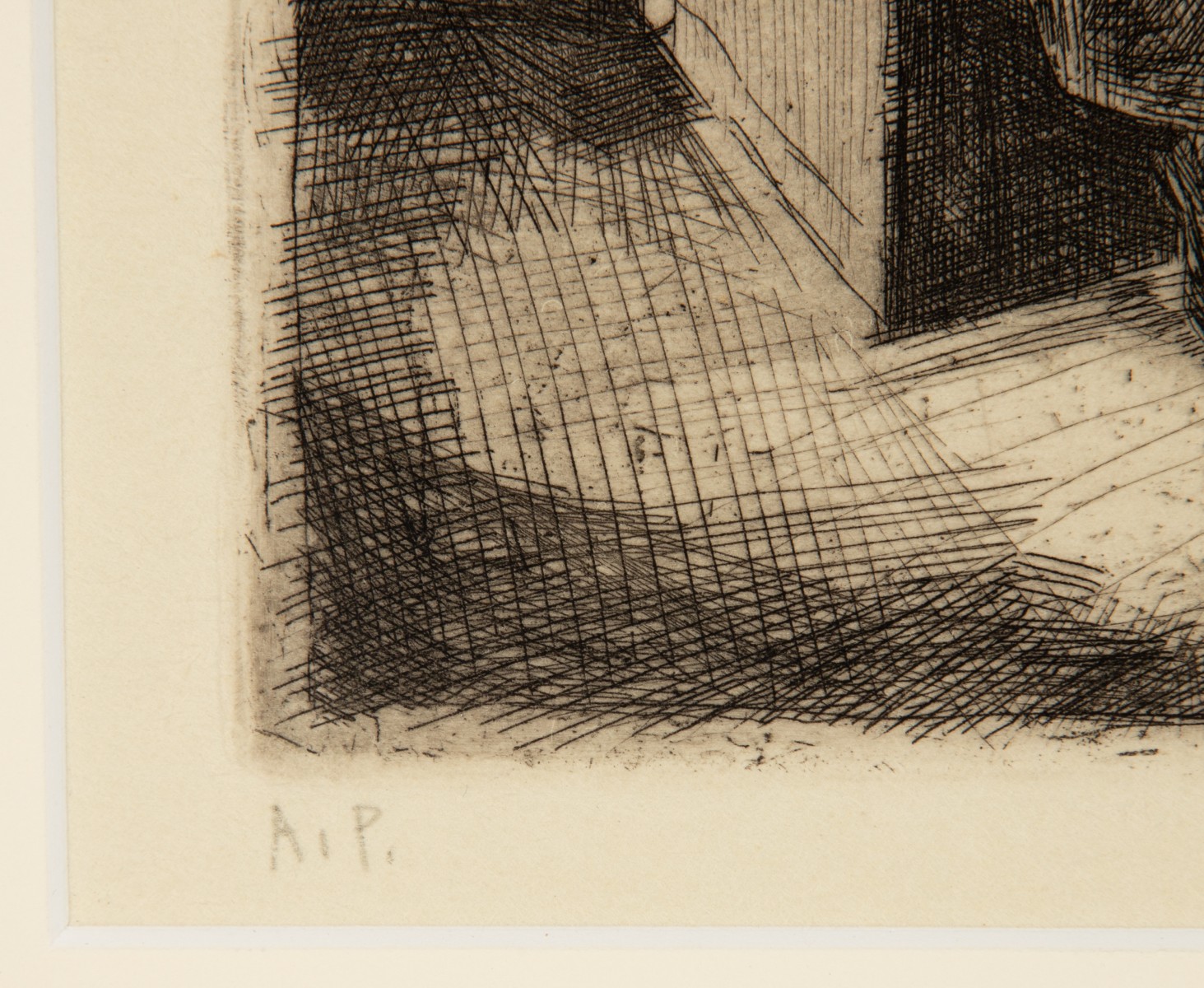 FRANK STACK (B. 1937) PENCIL SIGNED ETCHING