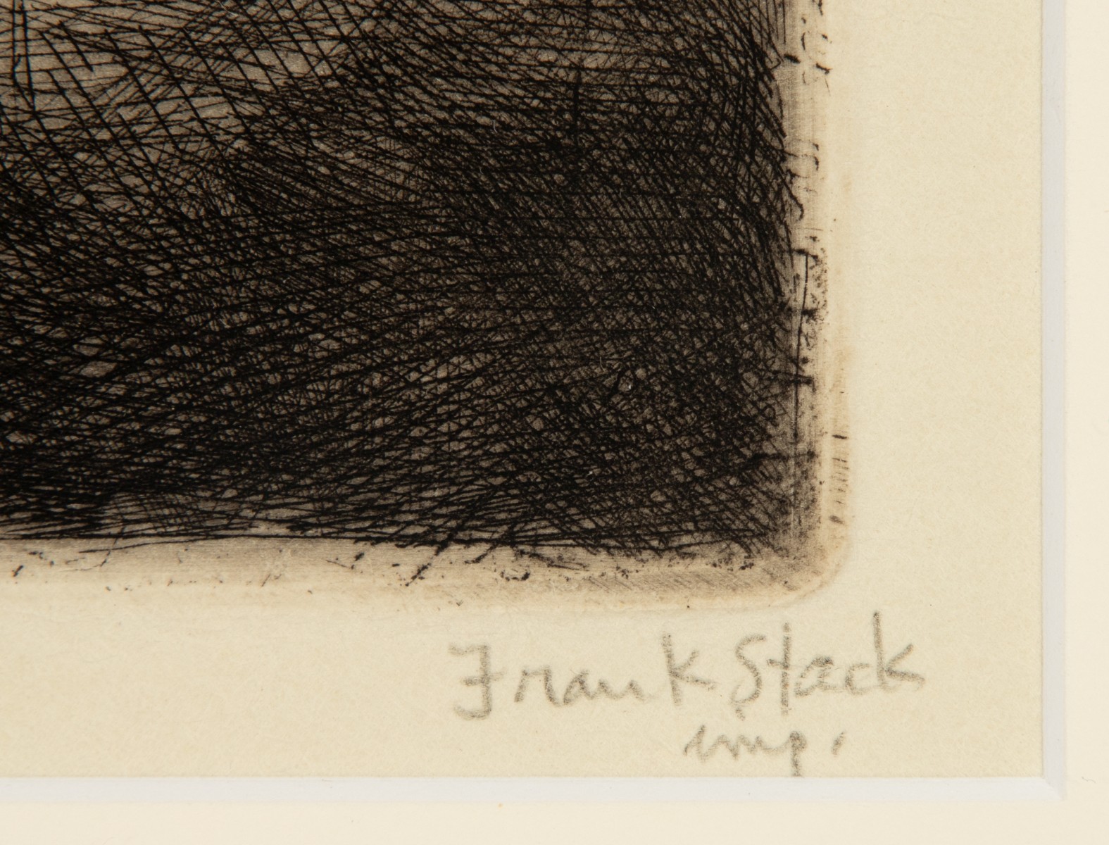 FRANK STACK (B. 1937) PENCIL SIGNED ETCHING