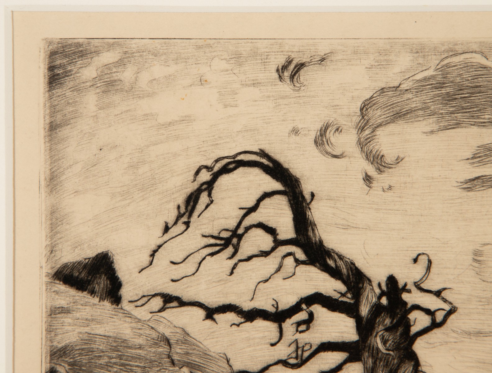 LYMAN BYXBE (1886-1980) PENCIL SIGNED DRYPOINT