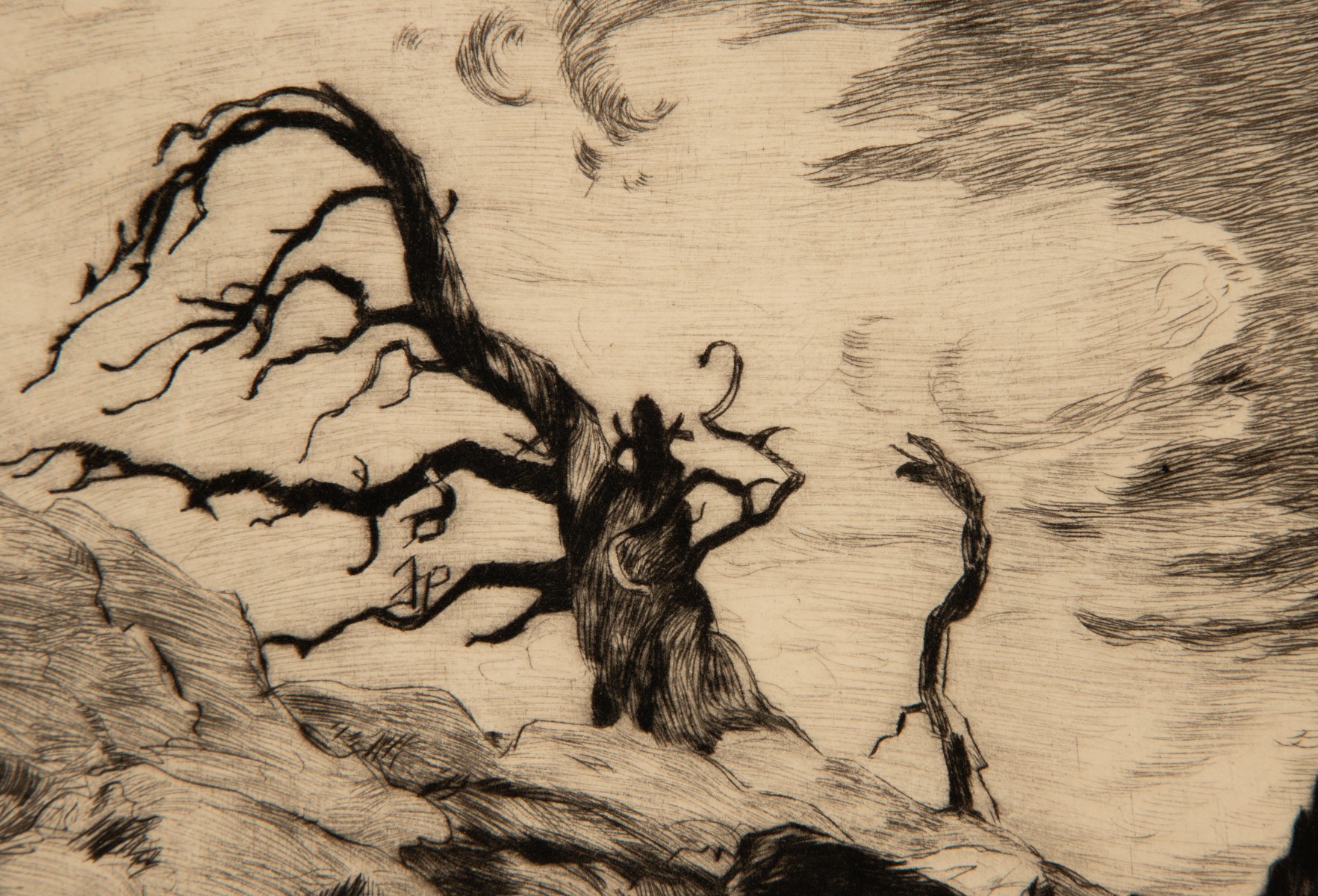 LYMAN BYXBE (1886-1980) PENCIL SIGNED DRYPOINT