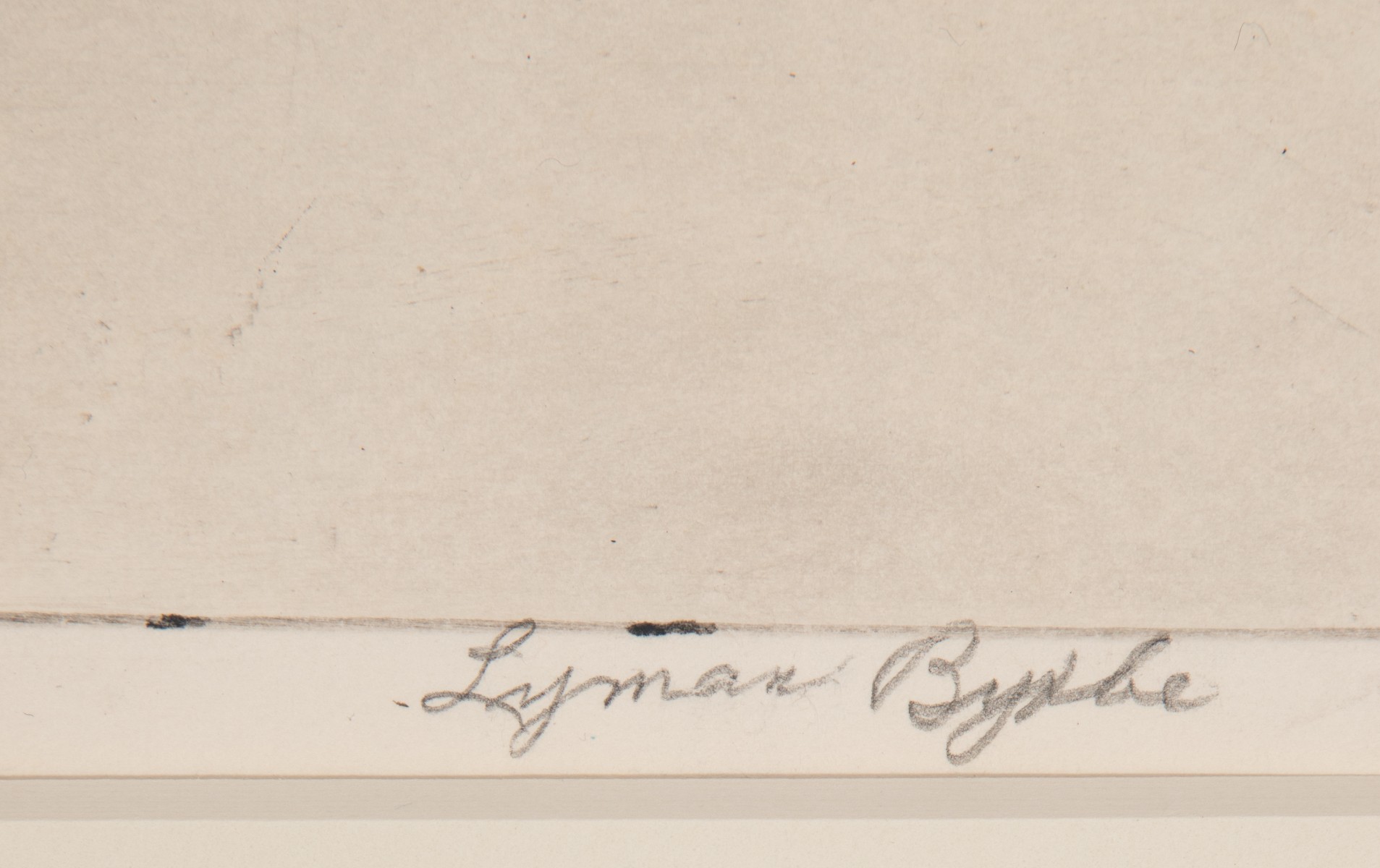 LYMAN BYXBE (1886-1980) RARE NATIVE AMERICAN DRYPOINT