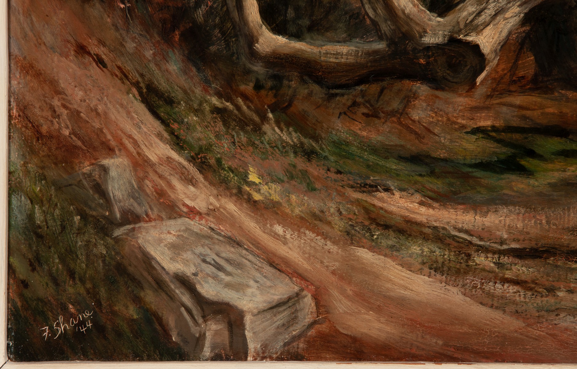 FRED SHANE (1906-1992) 1944 REGIONALIST OIL ON PANEL