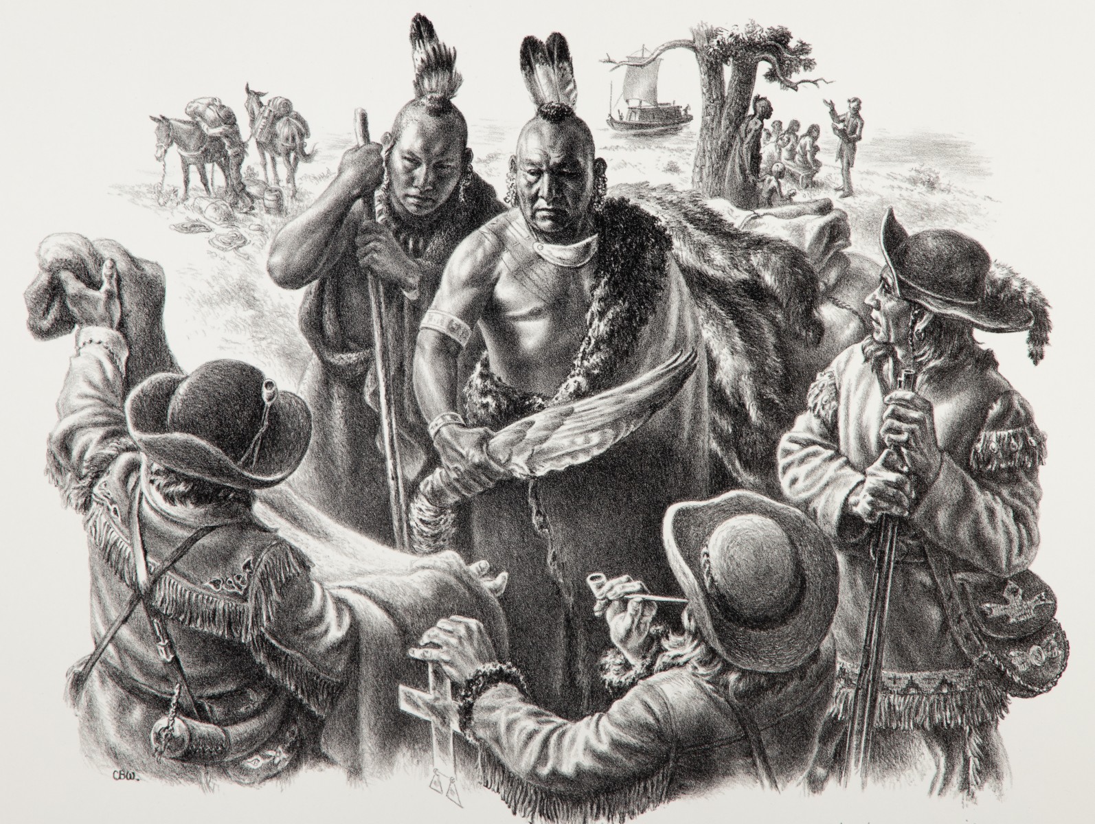 CHARLES BANKS WILSON (1918-2013) PENCIL SIGNED LITHO