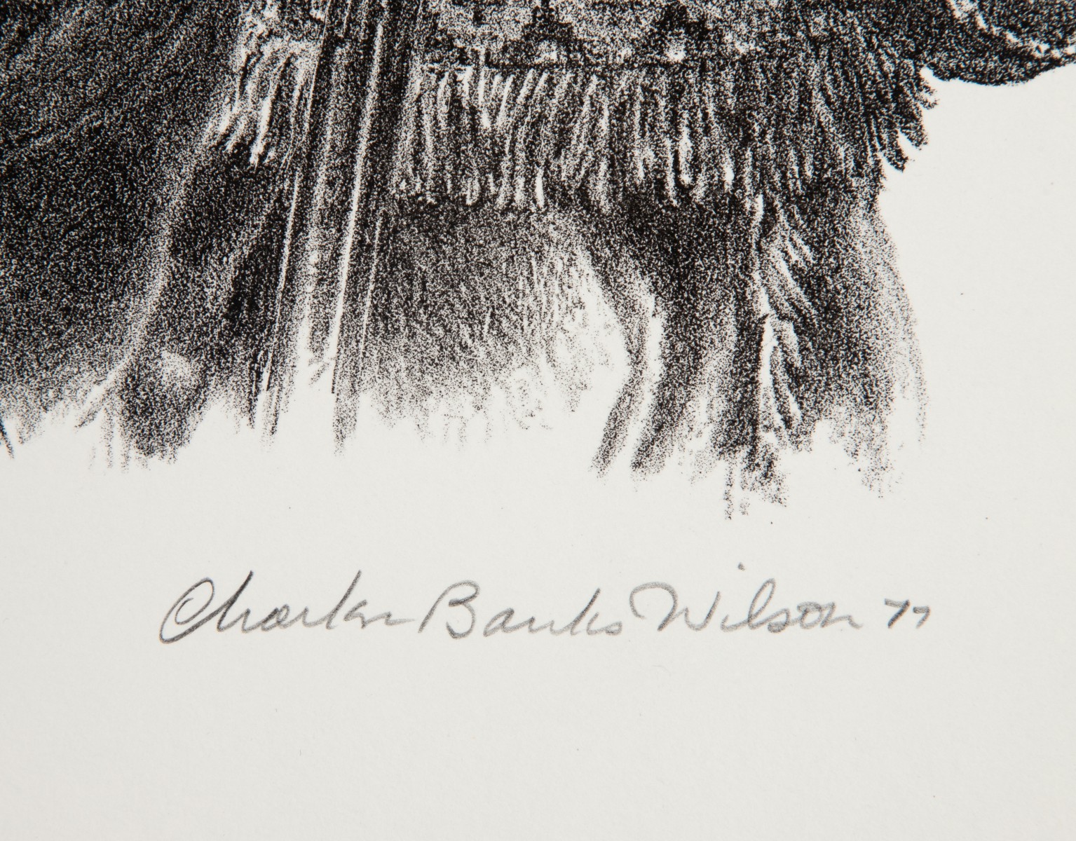 CHARLES BANKS WILSON (1918-2013) PENCIL SIGNED LITHO