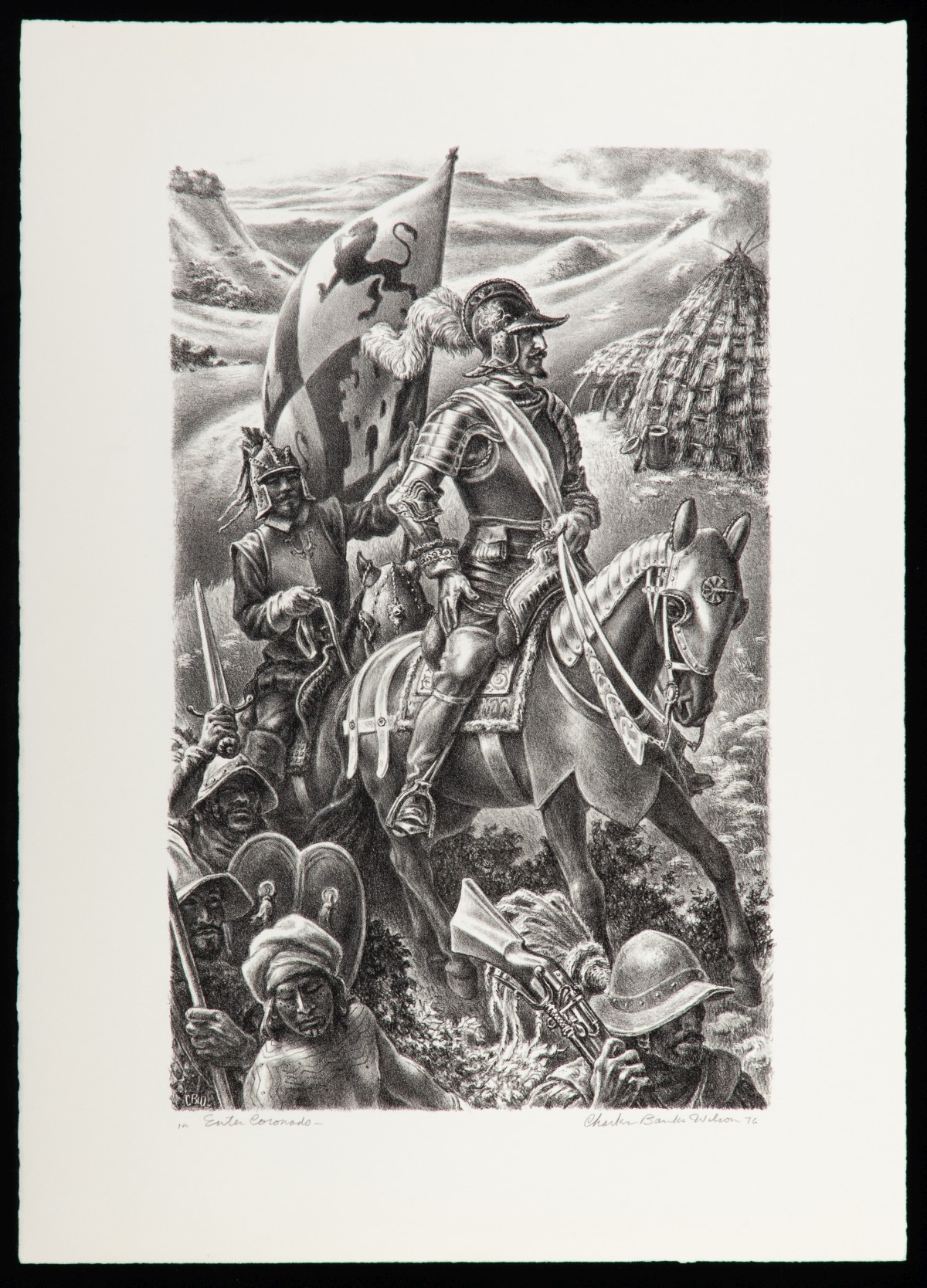 CHARLES BANKS WILSON (1918-2013) PENCIL SIGNED LITHO