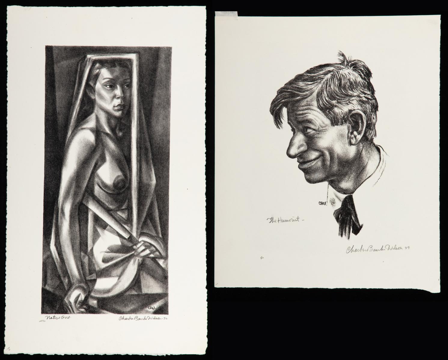 CHARLES BANKS WILSON (1918-2013) PENCIL SIGNED LITHO