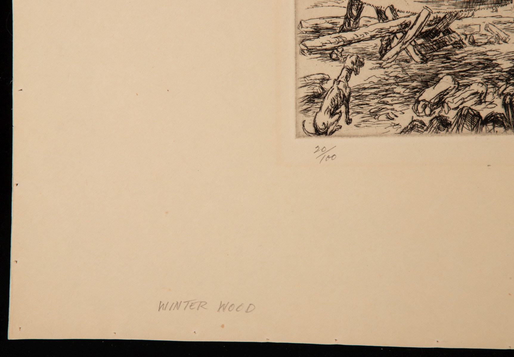 HAROLD DENISON (1887-1940) THREE PENCIL SIGNED ETCHINGS