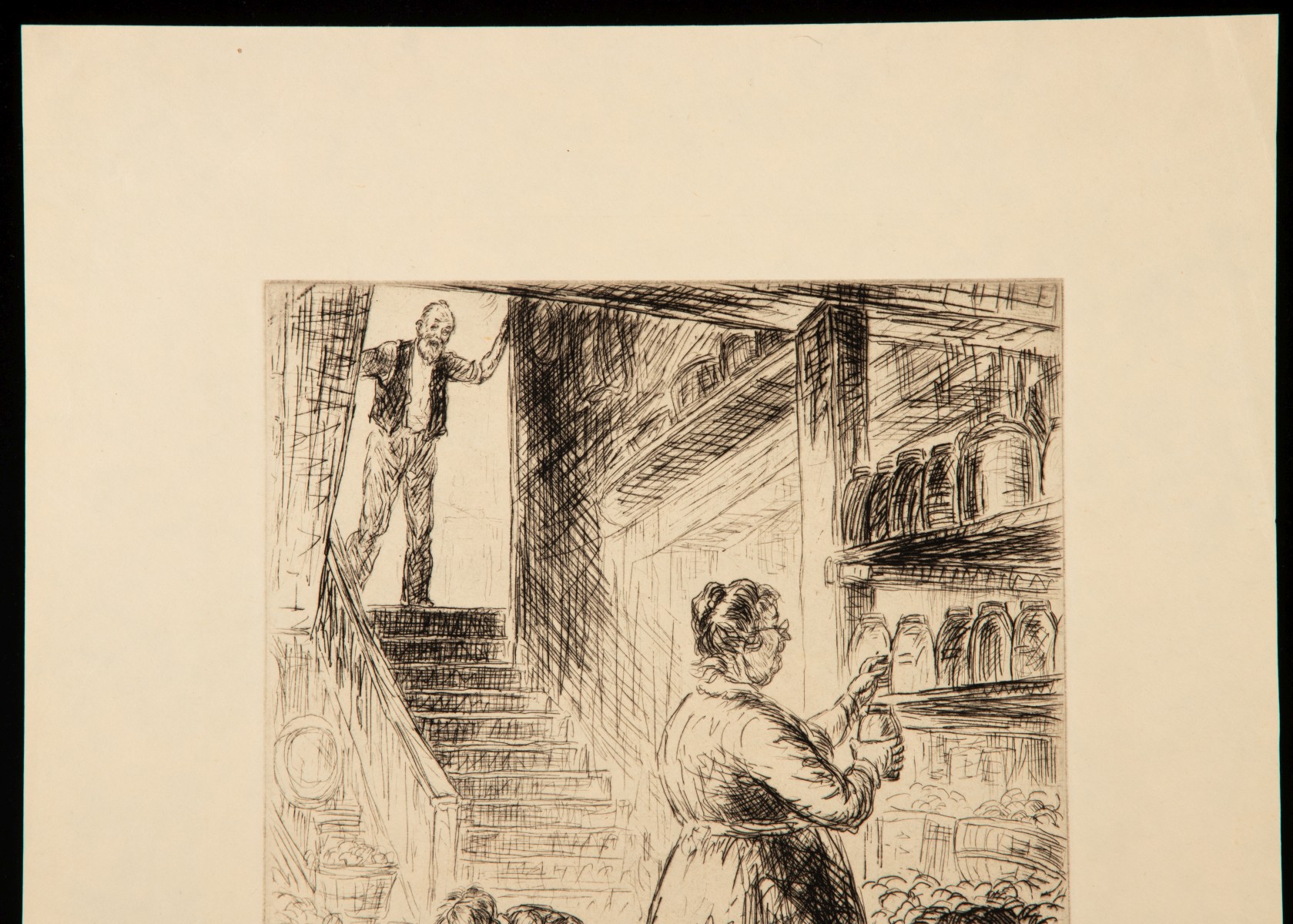 HAROLD DENISON (1887-1940) FOUR PENCIL SIGNED ETCHINGS