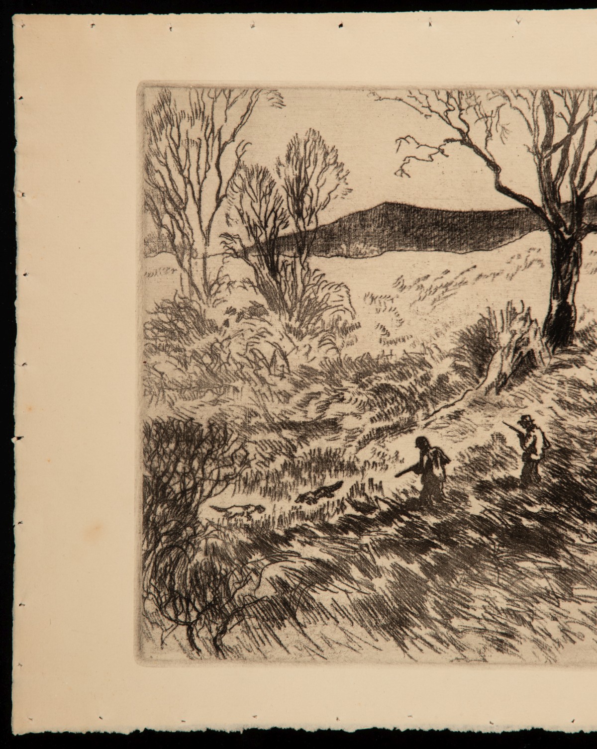 HAROLD DENISON (1887-1940) FOUR PENCIL SIGNED ETCHINGS