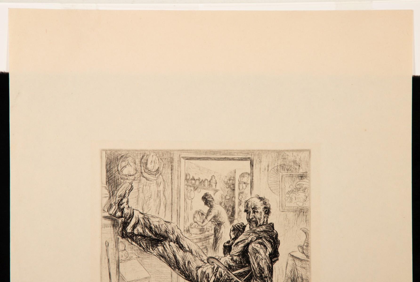 HAROLD DENISON (1887-1940) FOUR PENCIL SIGNED ETCHINGS