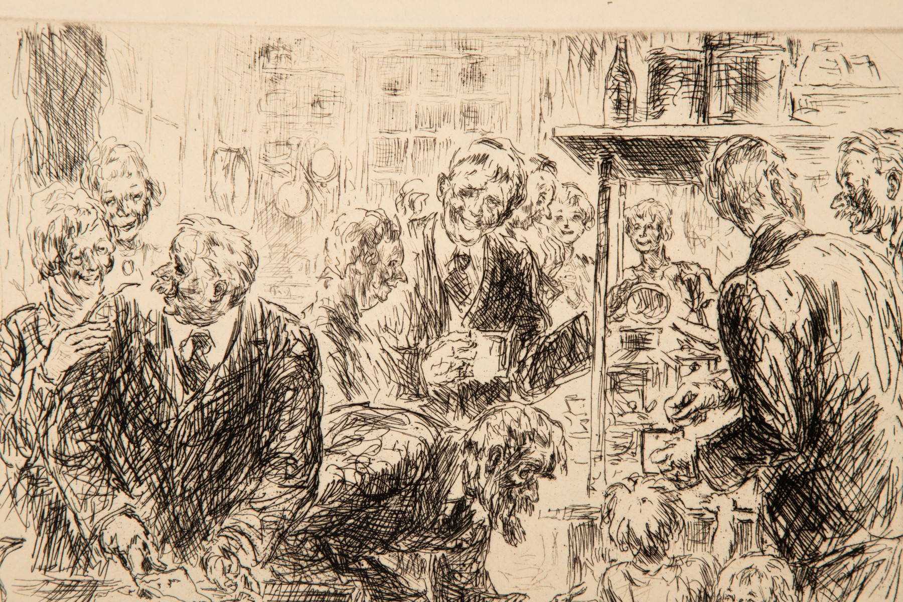 HAROLD DENISON (1887-1940) FOUR PENCIL SIGNED ETCHINGS