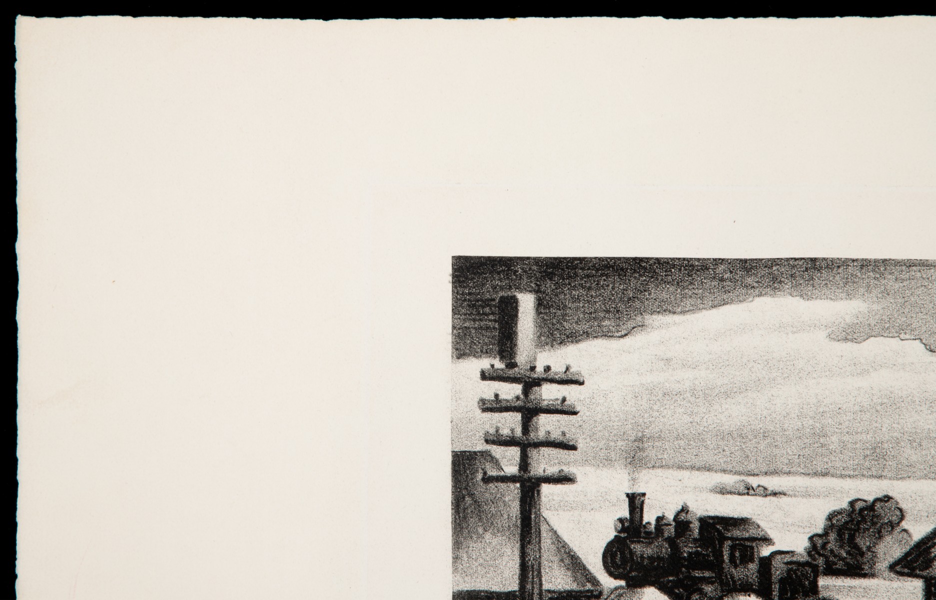 THOMAS HART BENTON (1889-1975) PENCIL SIGNED LITHOGRAPH