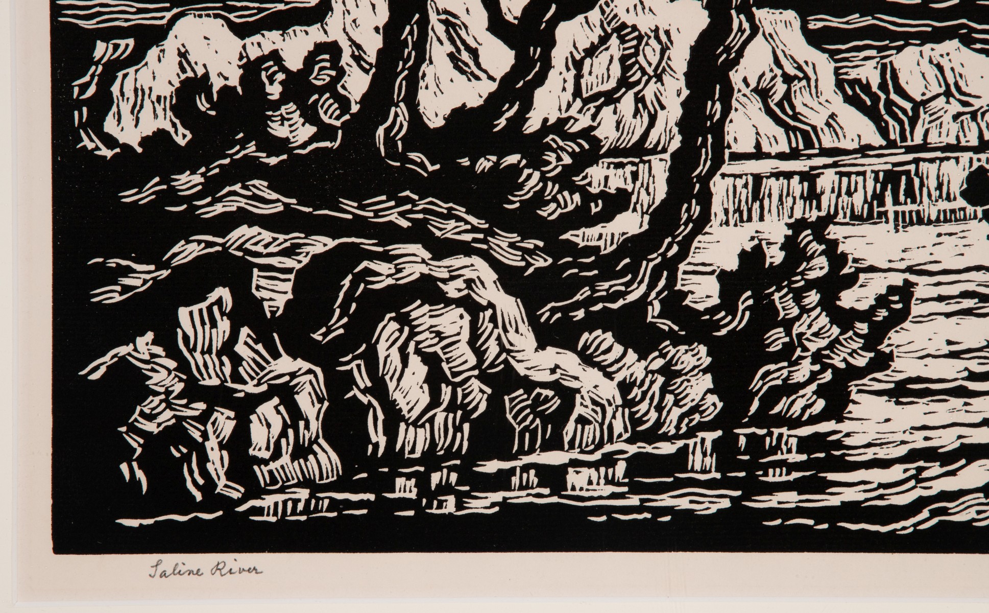 BIRGER SANDZÉN (1871-1954) PENCIL SIGNED BLOCK PRINT