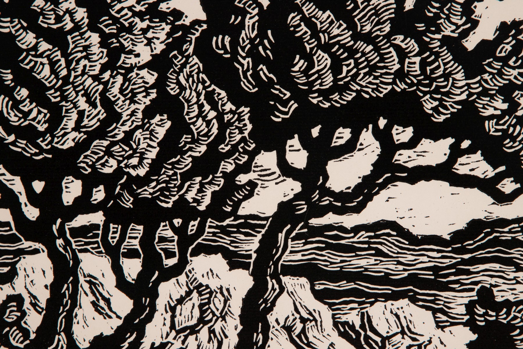BIRGER SANDZÉN (1871-1954) PENCIL SIGNED BLOCK PRINT