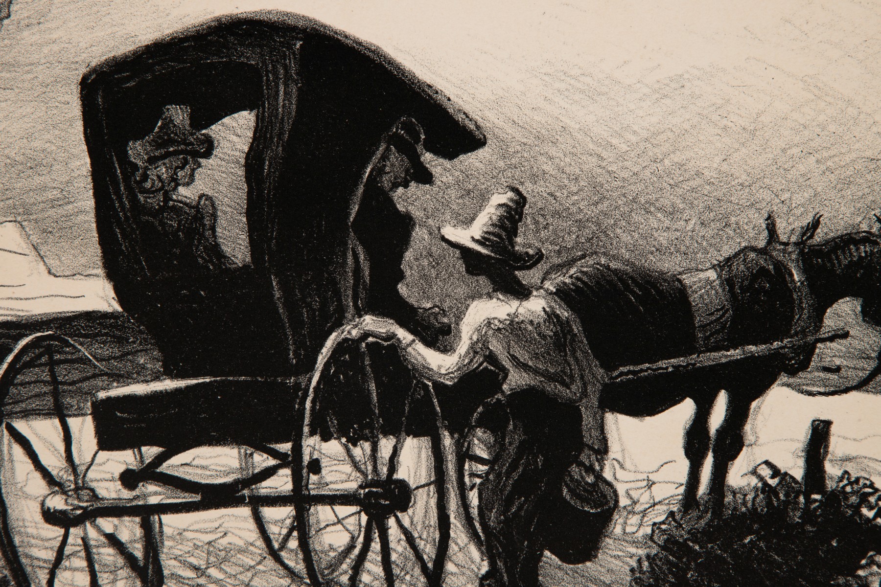 THOMAS HART BENTON (1889-1975) PENCIL SIGNED LITHOGRAPH
