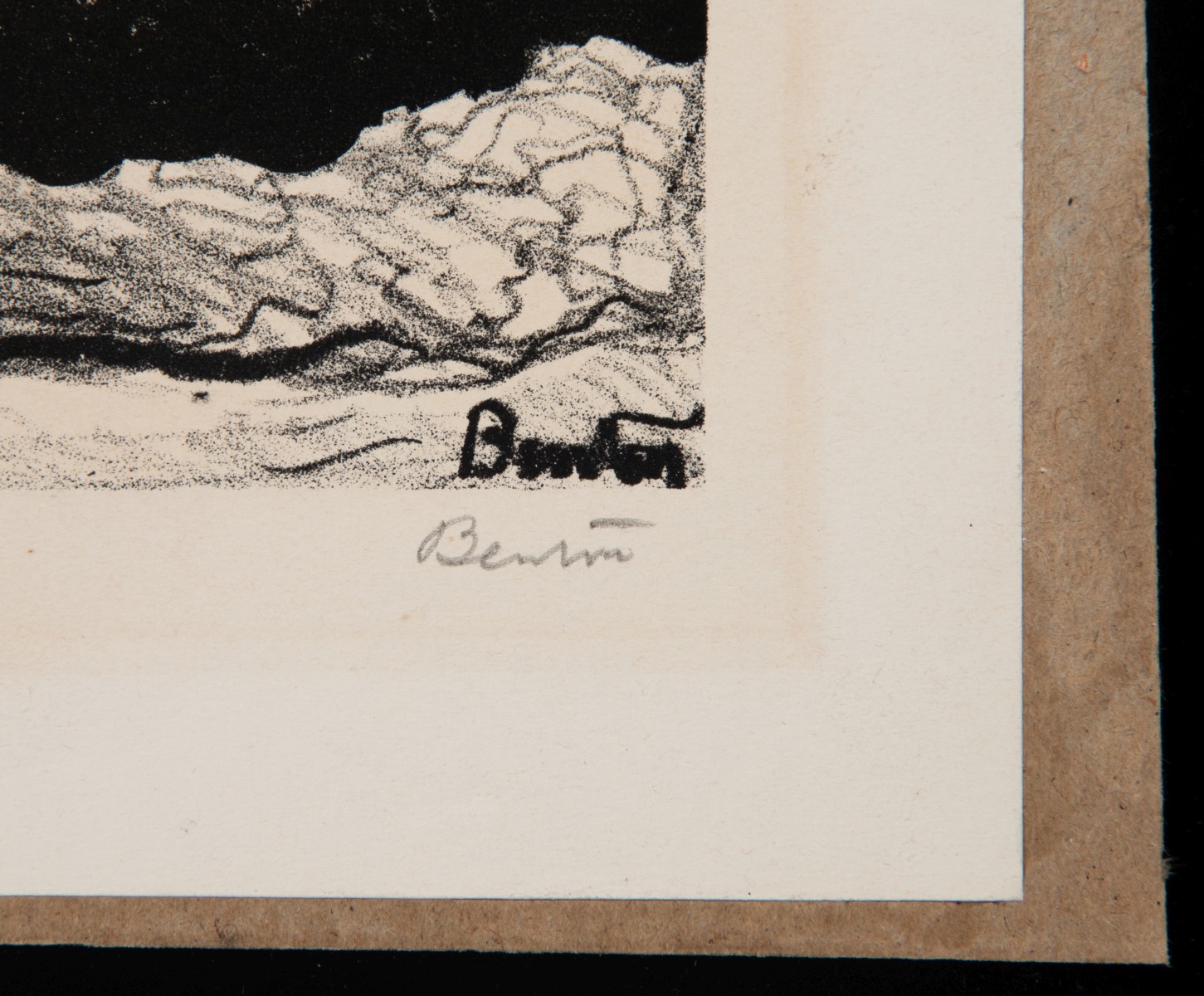 THOMAS HART BENTON (1889-1975) PENCIL SIGNED LITHOGRAPH