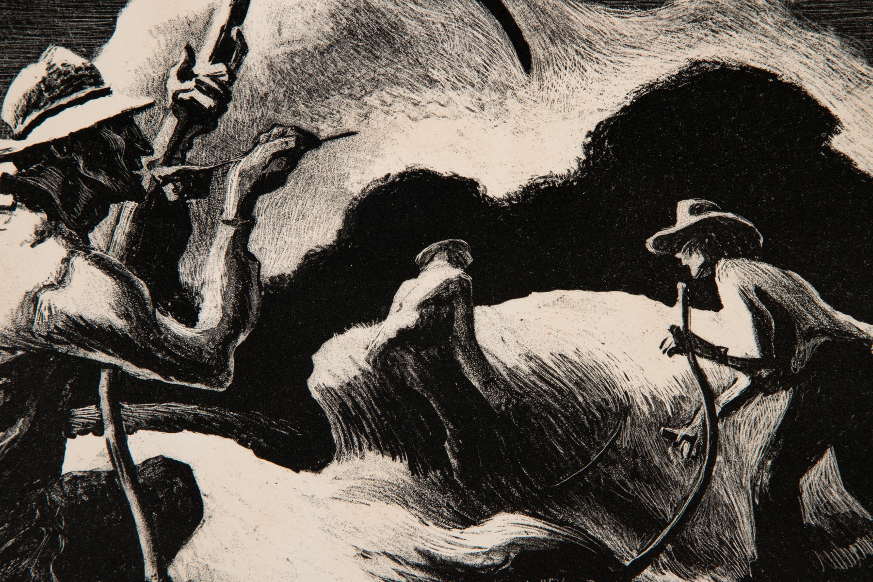 THOMAS HART BENTON (1889-1975) PENCIL SIGNED LITHOGRAPH