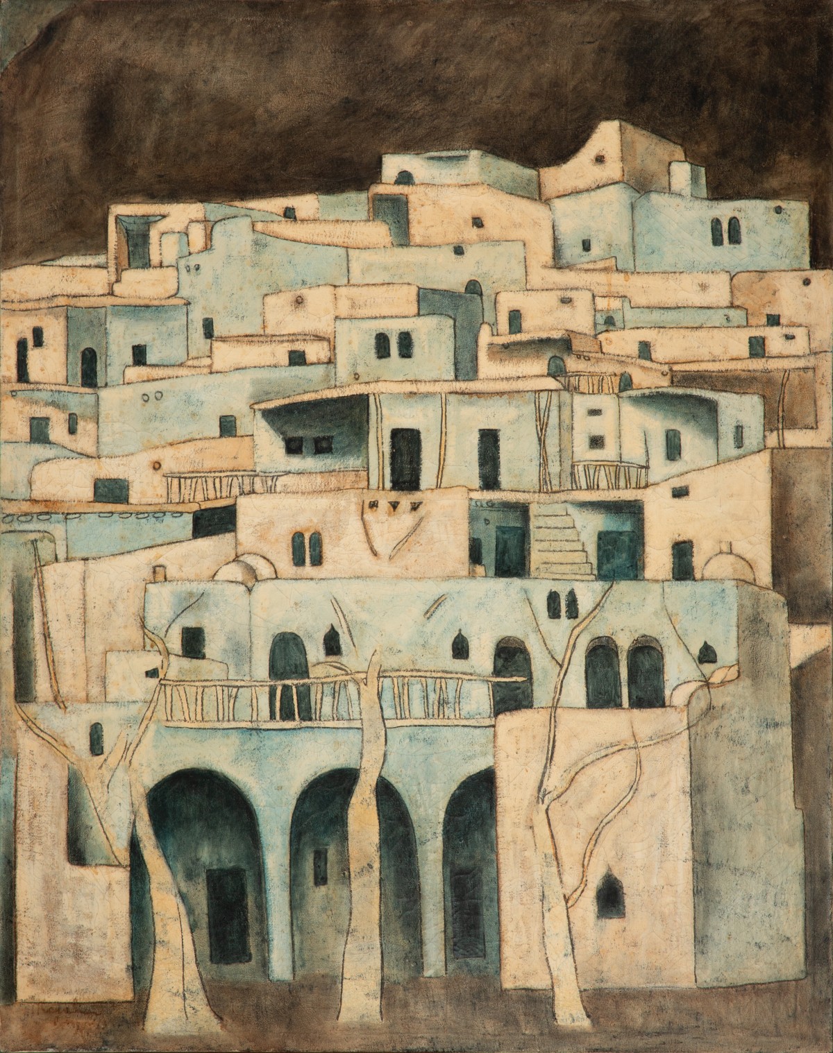 LOUAI KAYYALI / KAYALI (SYRIAN 1934-1978) OIL ON CANVAS