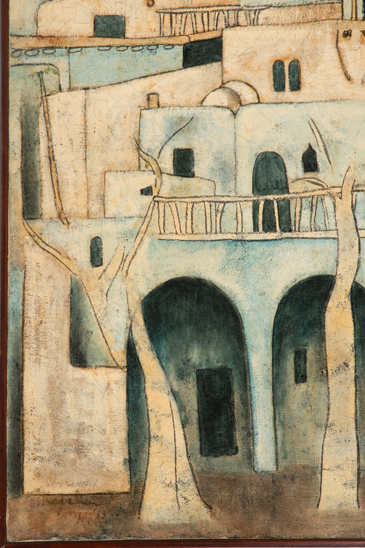 LOUAI KAYYALI / KAYALI (SYRIAN 1934-1978) OIL ON CANVAS