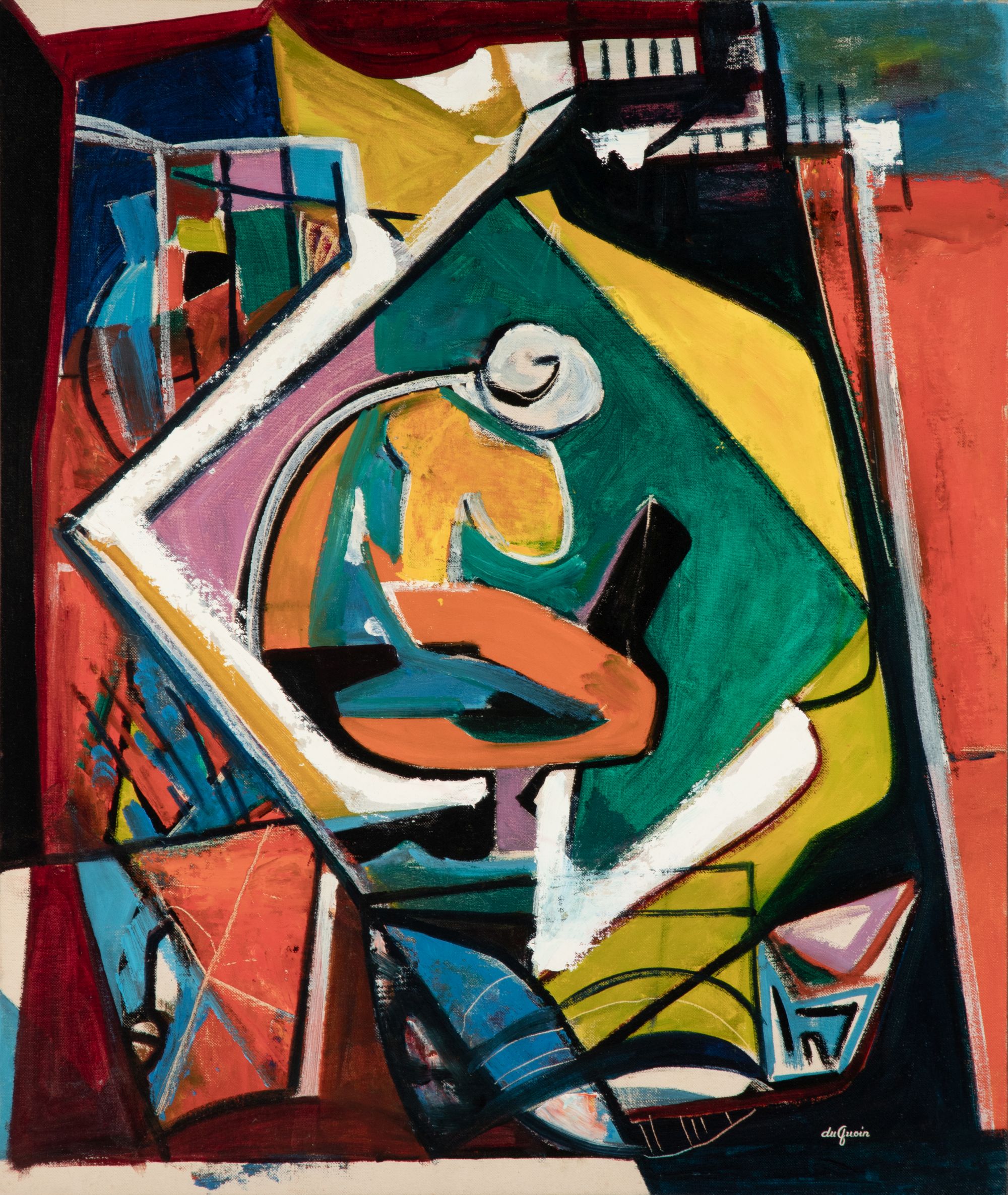 WAYNE DuQUOIN (1913-2003) KCAI ABSTRACT COMPOSITION