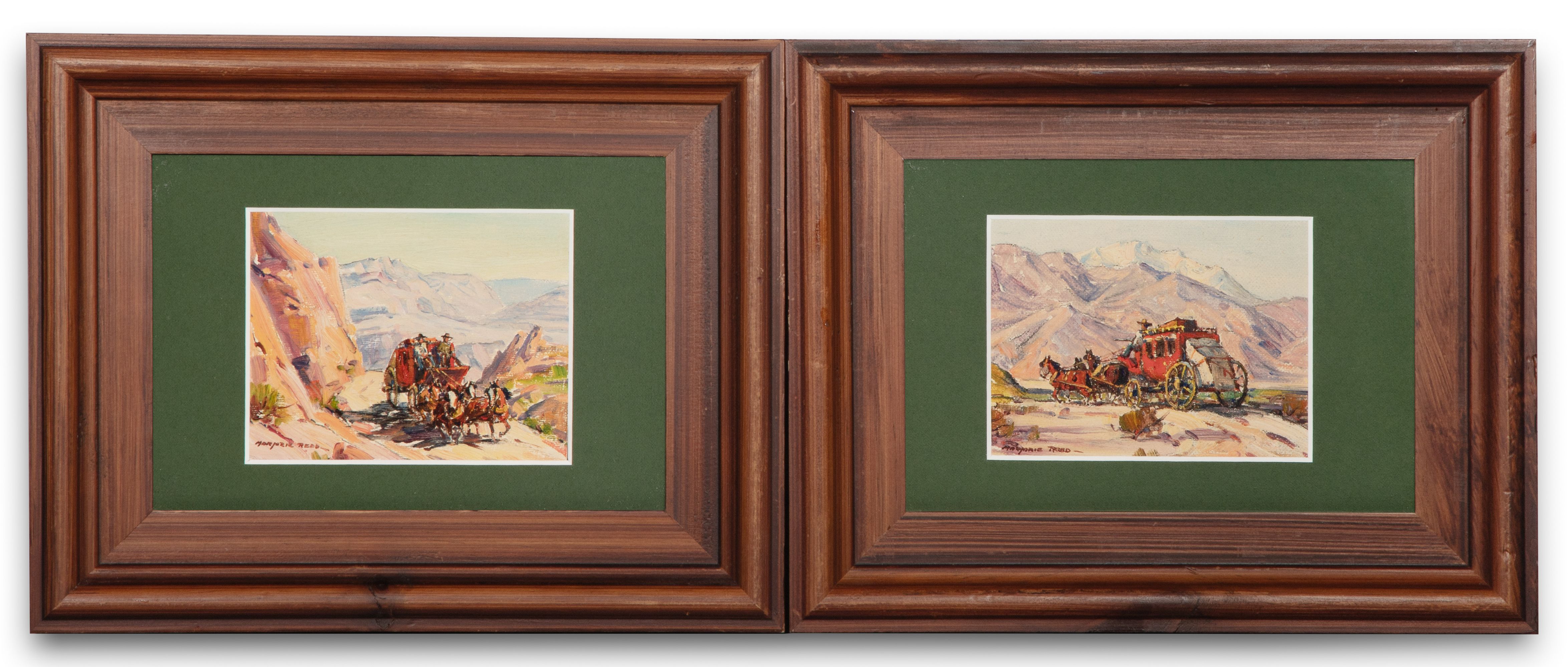 MARJORIE REED (1915-1996) OIL ON CANVAS BOARD (2 WORKS)