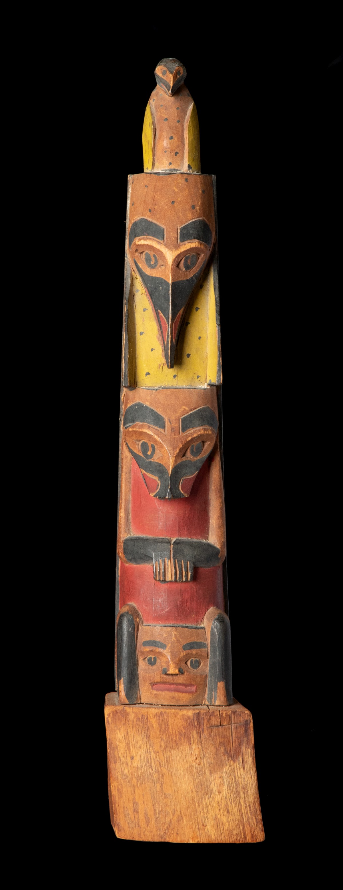 MODEL TOTEM BY AN UNIDENTIFIED NUU-CHAH-NULTH ARTIST