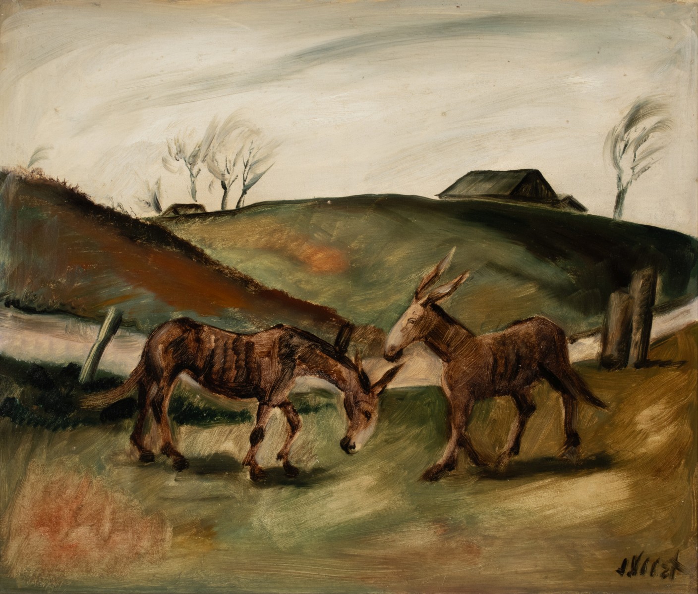 JOSEPH VORST (1897-1947) REGIONALIST OIL CIRCA 1938