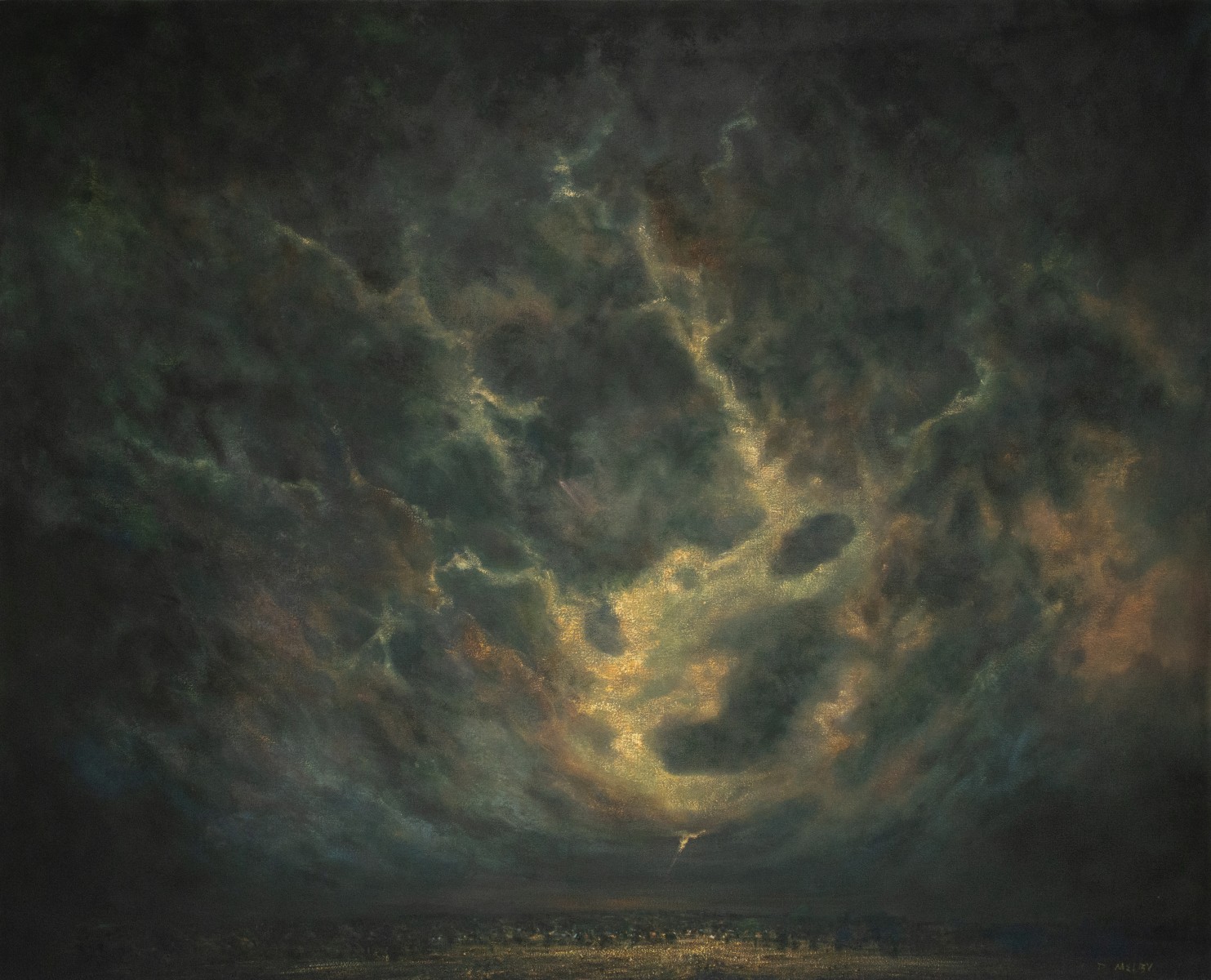 DAVID MELBY (1942-2014) OIL ON CANVAS