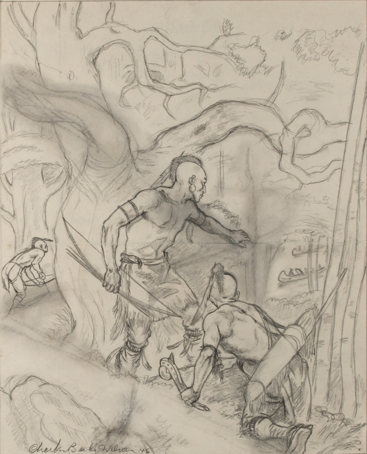 CHARLES BANKS WILSON (1918-2013) GRAPHITE STUDY