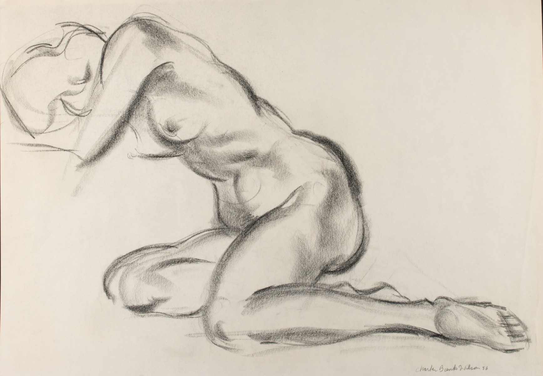 CHARLES BANKS WILSON (1918-2013) CHARCOAL SKETCH